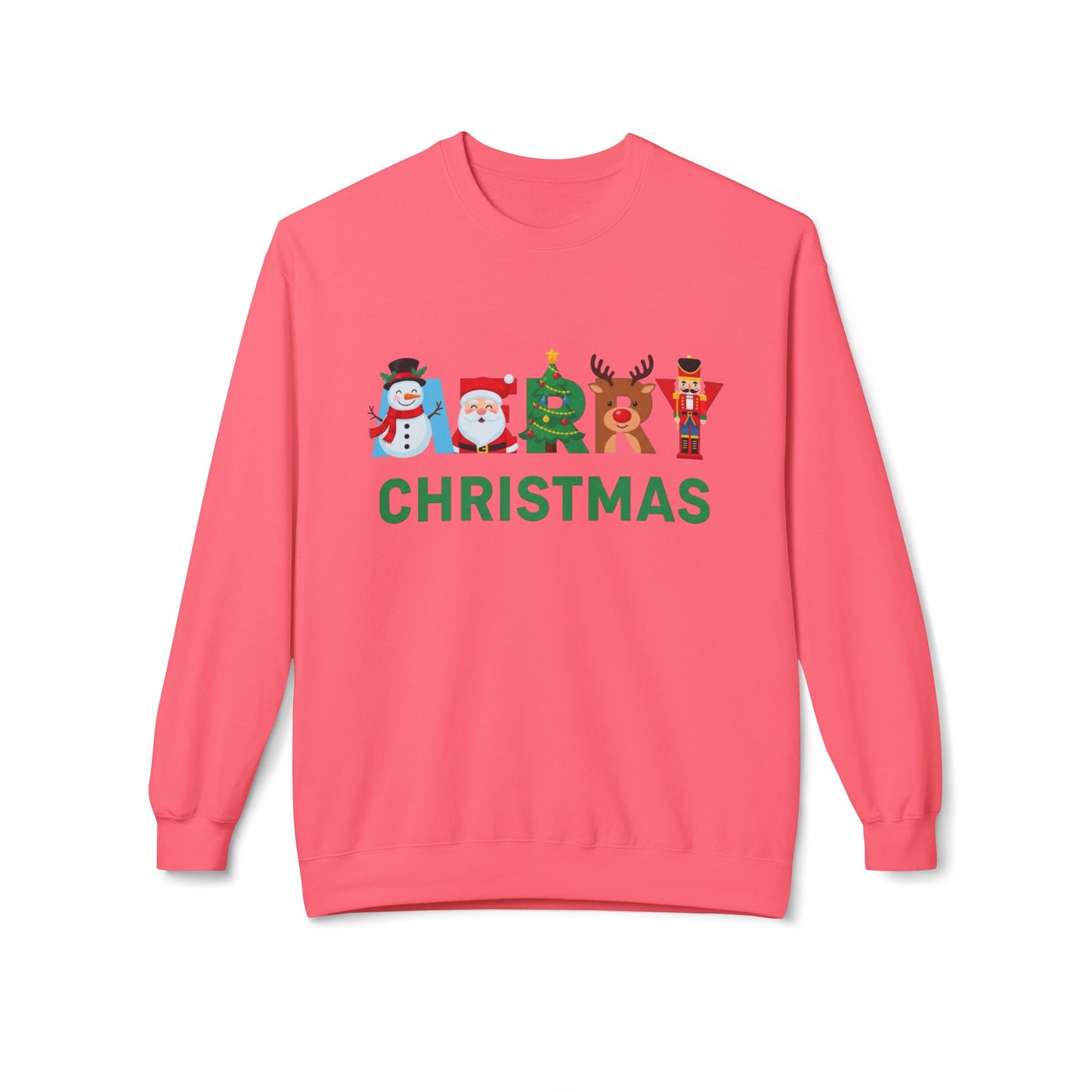 Merry Christmas Ornaments Sweater NEW Unisex Fleece Crewneck Sweatshirt