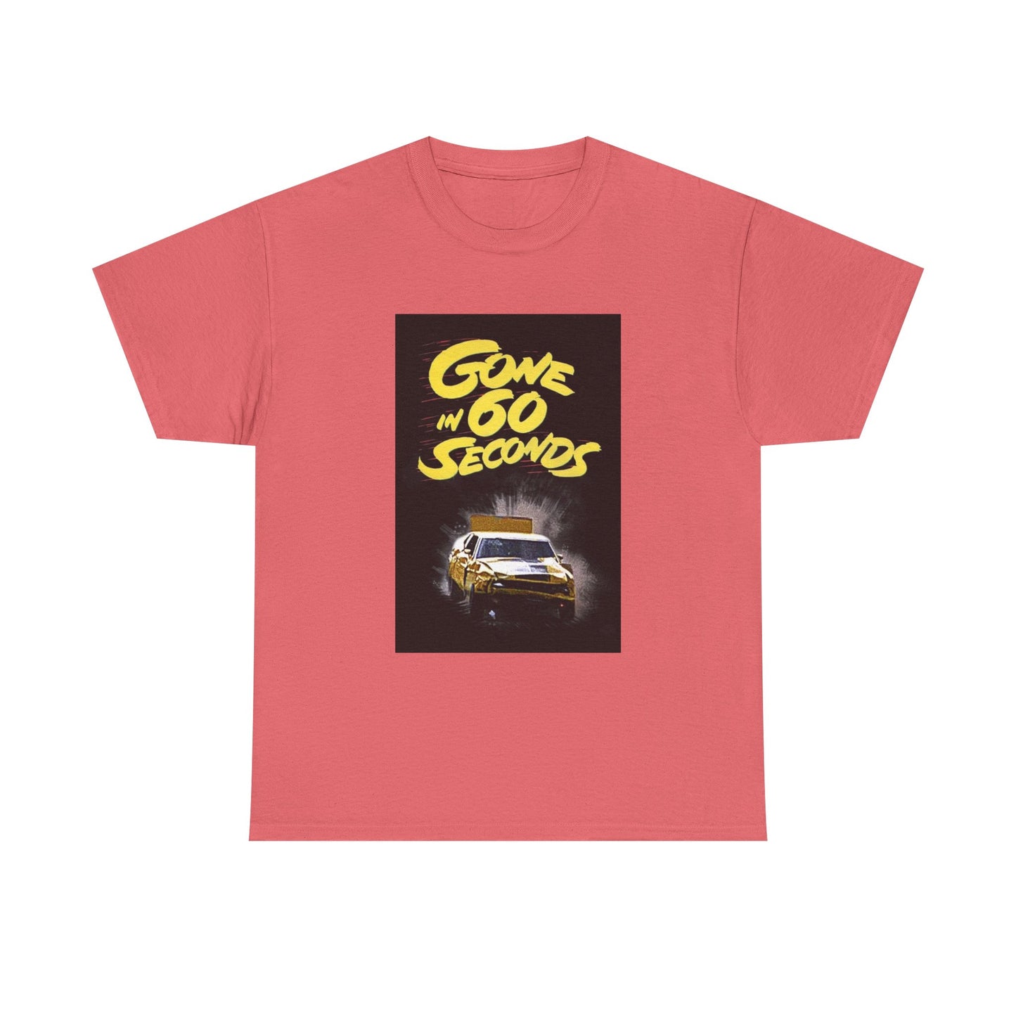Gone in 60 Seconds Tshirt Vintage Ford Mustang Retro Poster Unisex Heavy Cotton