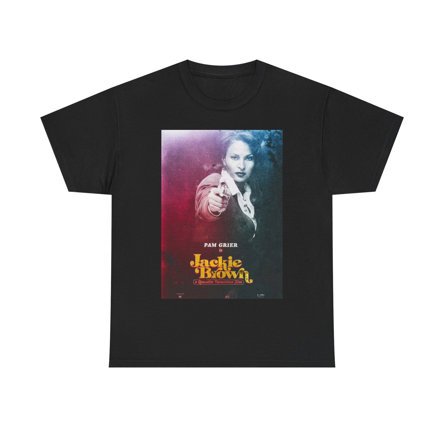 Jackie Brown Tshirt Pam Grier Vintage Movie Retro Unisex Heavy Cotton Tee