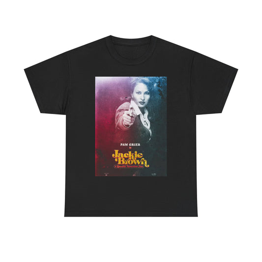 Jackie Brown Tshirt Pam Grier Vintage Movie Retro Unisex Heavy Cotton Tee