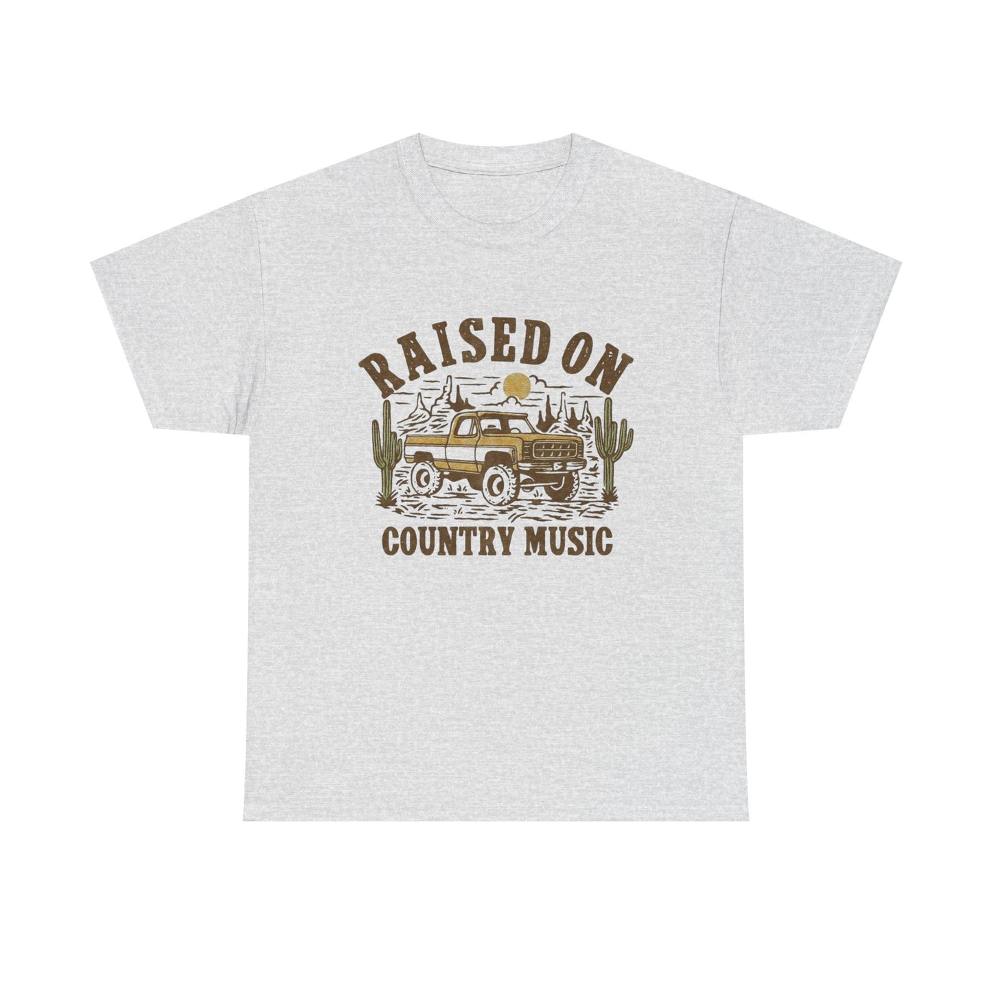 Raised On Country Music Graphic T Shirt ADULT NEW