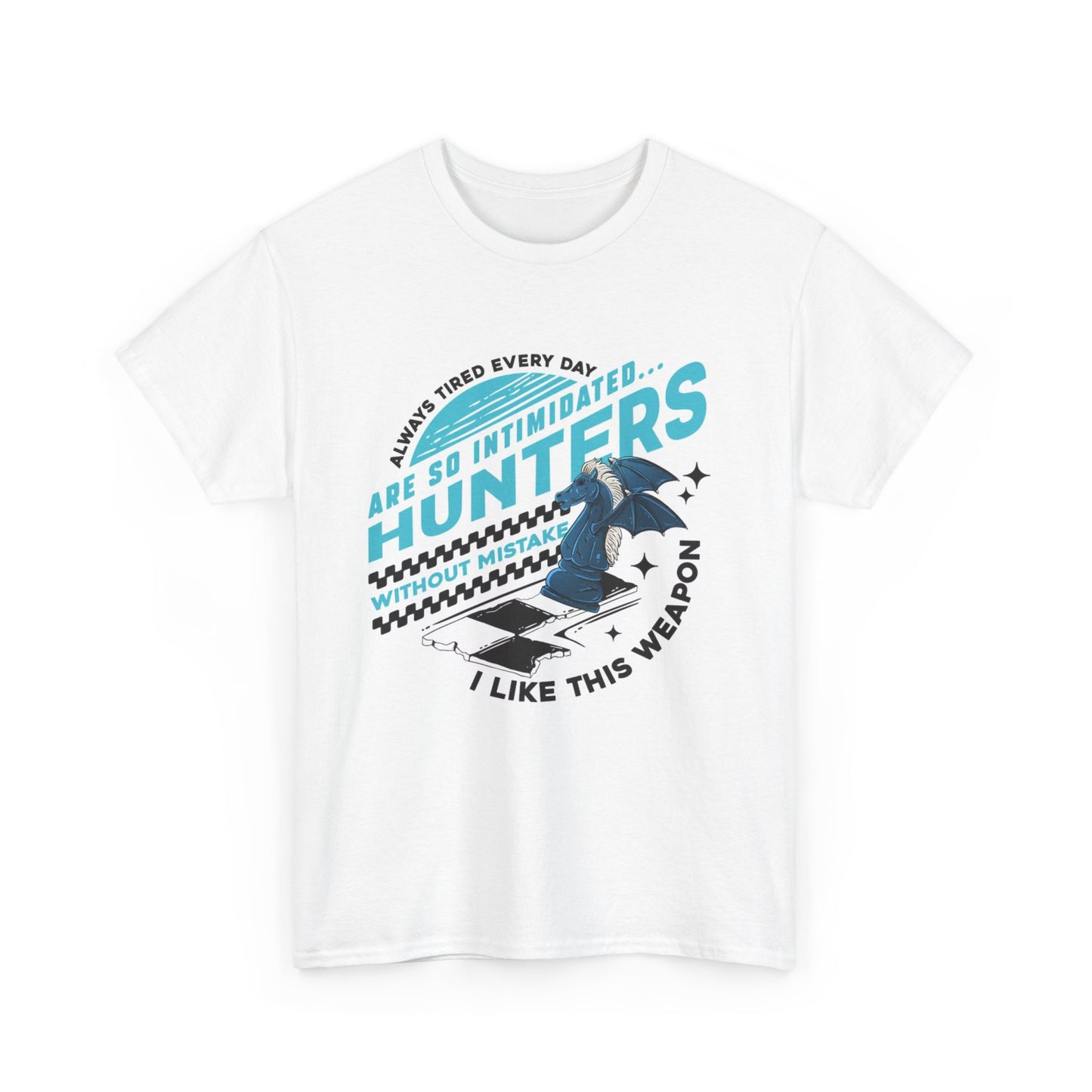 Chess Retro Hunters Graphic T Shirt Adult NEW Unisex Heavy Cotton Tee