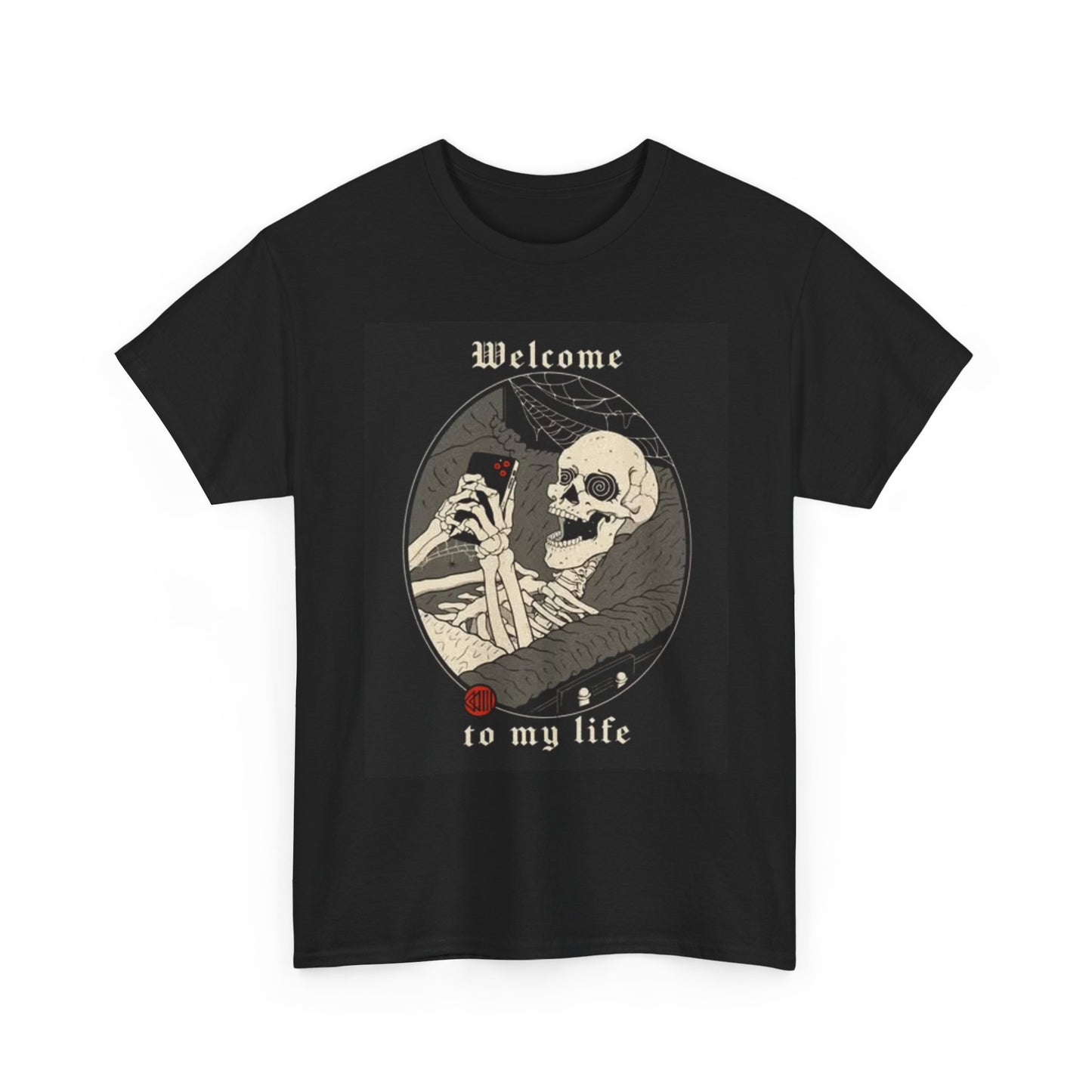 Welcome To My Life T Shirt Funny Retro Social Media Vintage Unisex Heavy Cotton