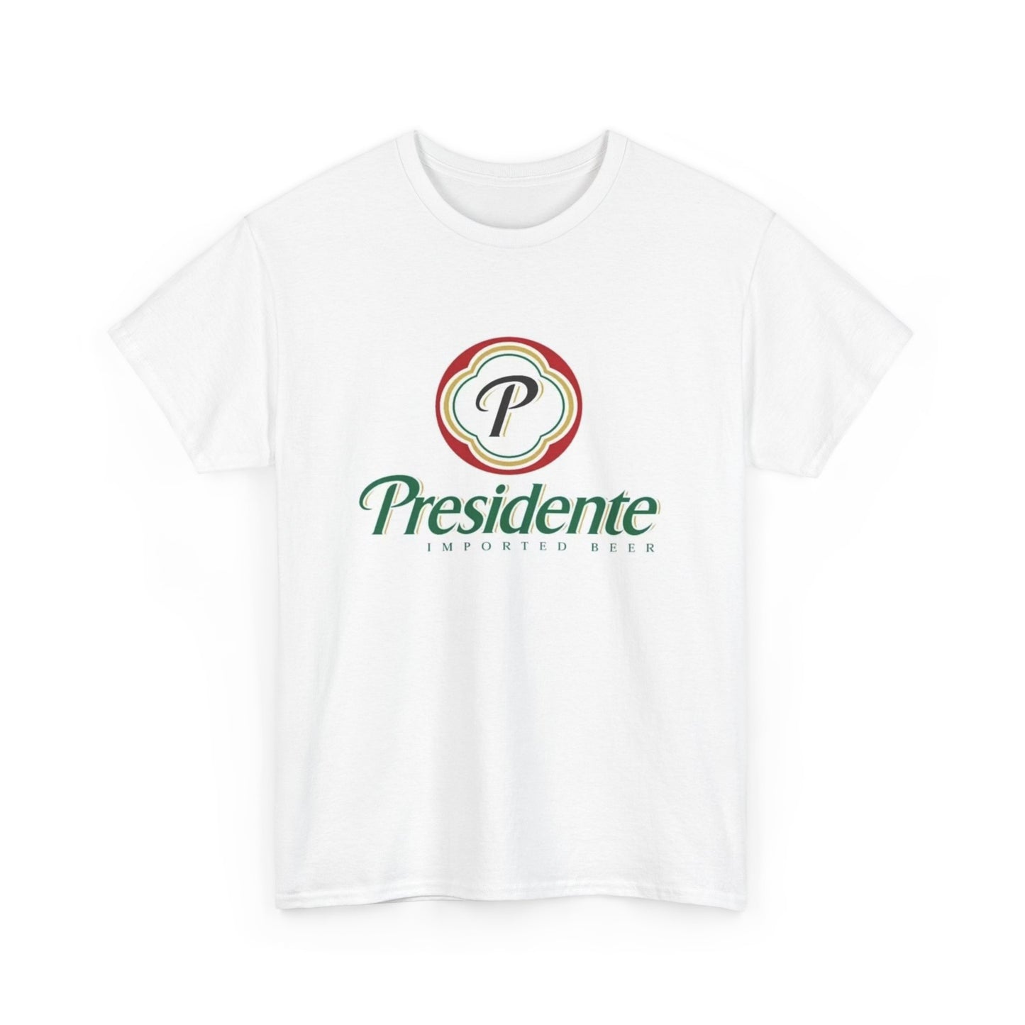 Presidente Dominican Beer Logo Shirt Retro Summer Unisex Heavy Cotton Tee