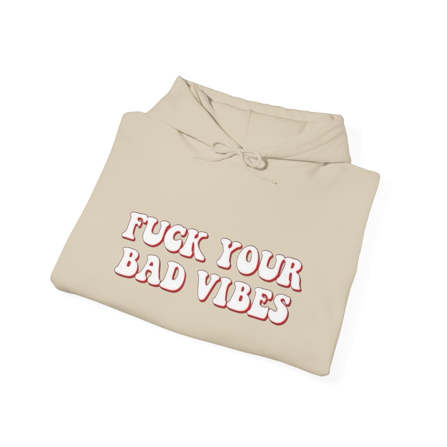 No Bad Vibes Graphic Hoodie Unisex Heavy Blend™ Hooded Sweatshirt