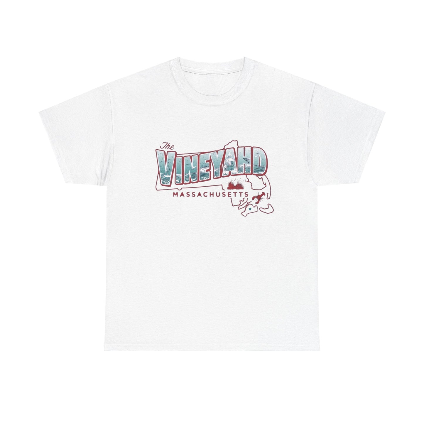 The Vineyard Massachusetts Graphic T Shirt NEW ADULT