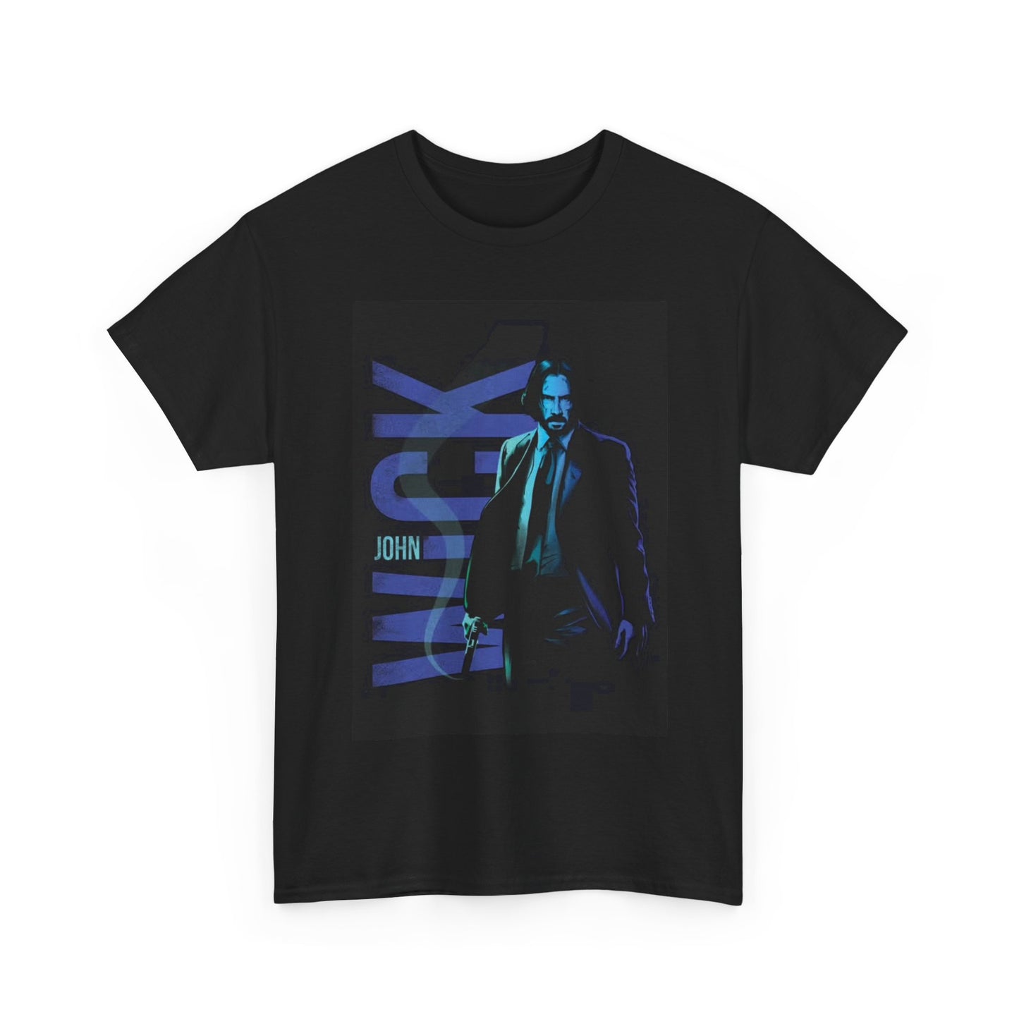 John Wick T shirt Movie Poster Mustang Action Movie Unisex Heavy Cotton Tee