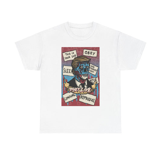 Obey Graphic T Shirt Skate Retro Unisex Heavy Cotton Tee