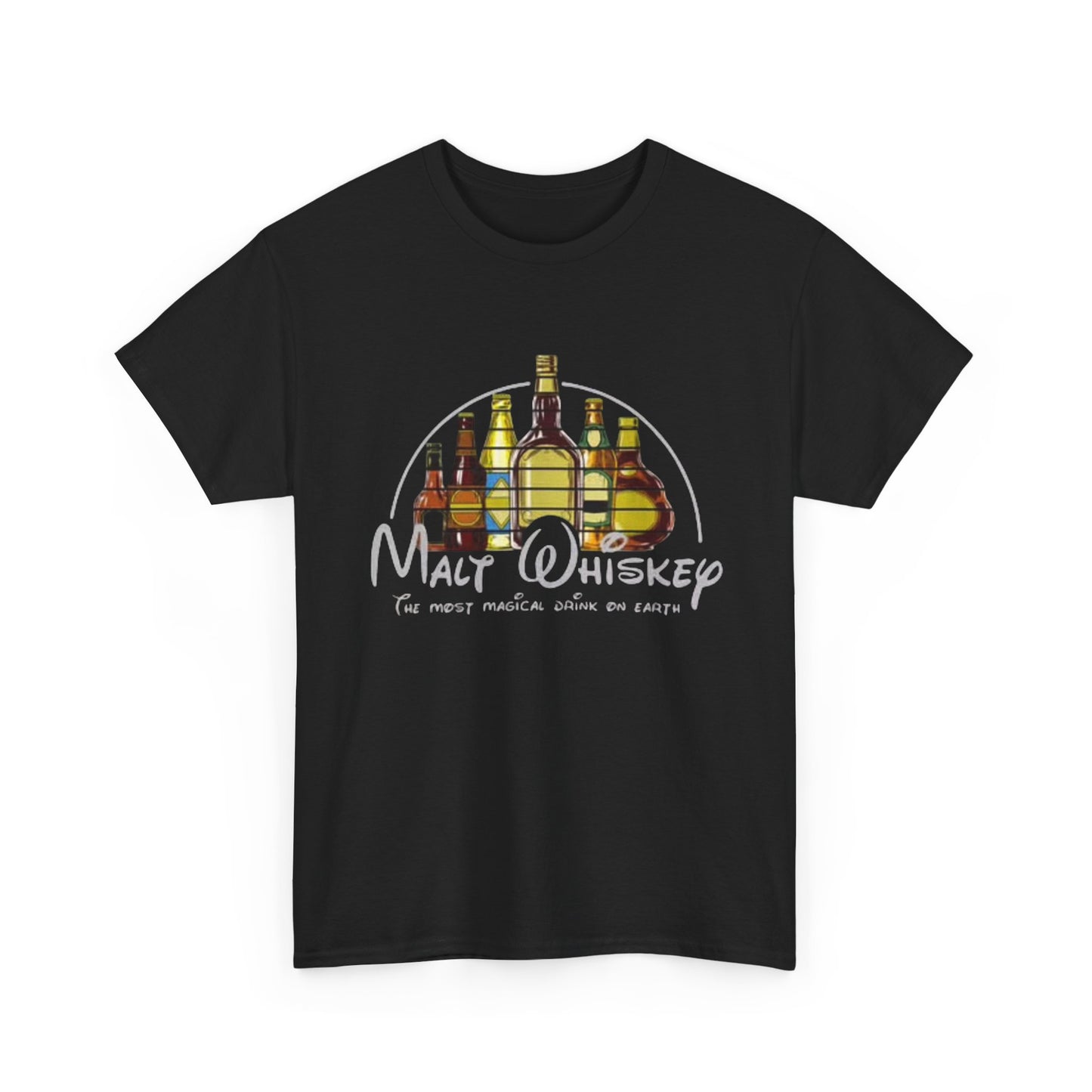 Malt Whiskey Graphic T Shirt Funny Art Jokes Unisex Heavy Cotton Tee