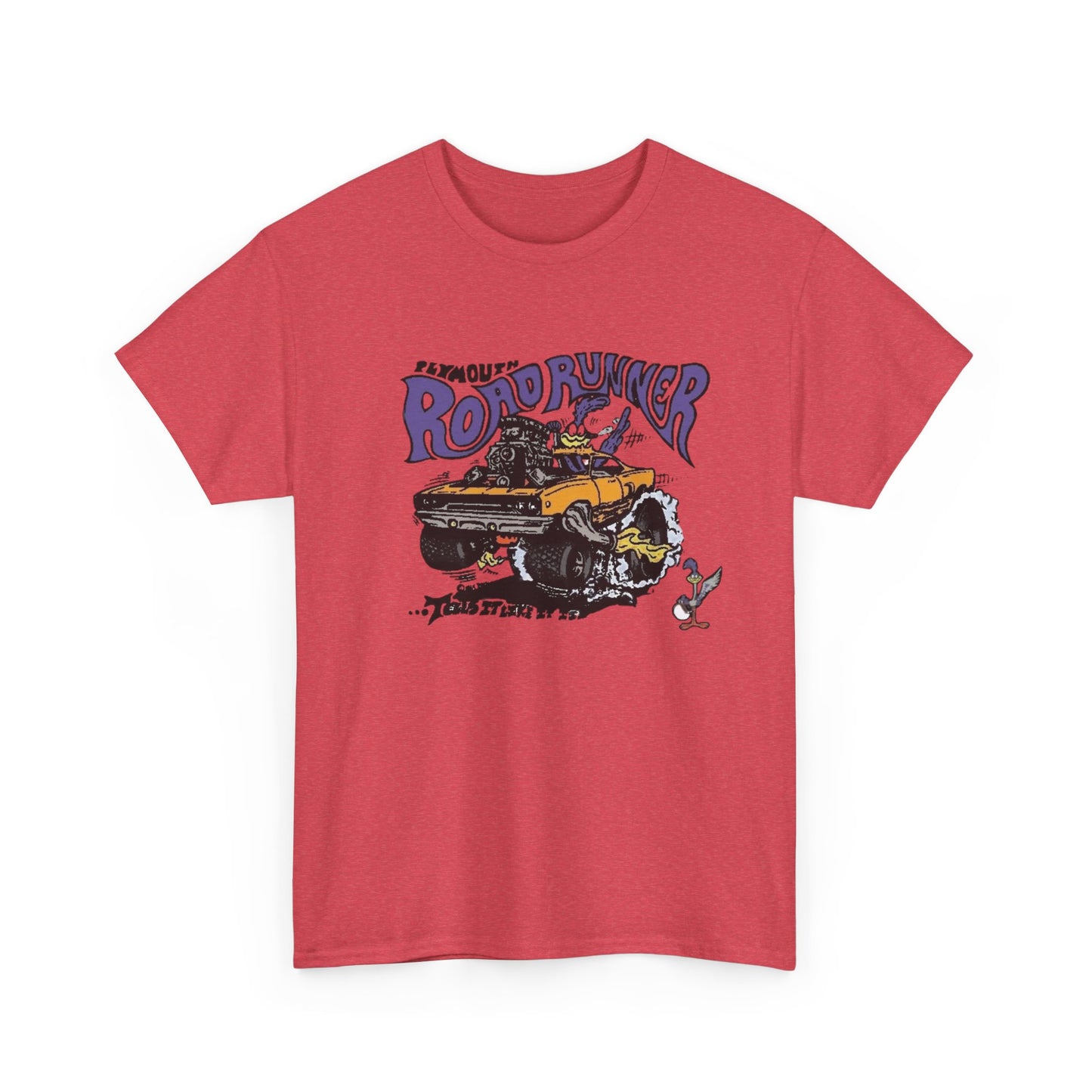 Vintage Roadrunner HEMI Muscle Graphic T Shirt NEW Unisex Heavy Cotton Tee