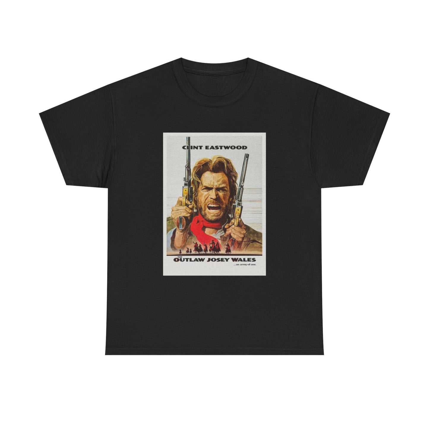 Clint Eastwood Tshirt Vintage The Outlaw Movie retro Unisex Heavy Cotton Tee