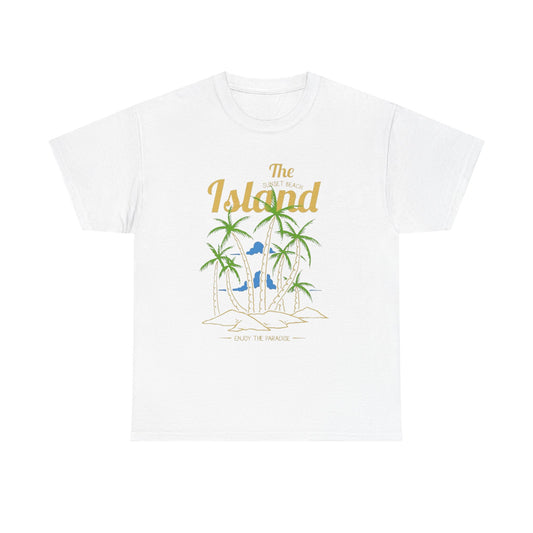Sunset Beach Graphic T Shirt NEW Unisex Heavy Cotton Tee