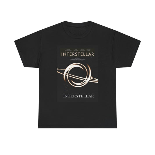 Interstellar Graphic T Shirt Retro Movie Poster Unisex Heavy Cotton Tee