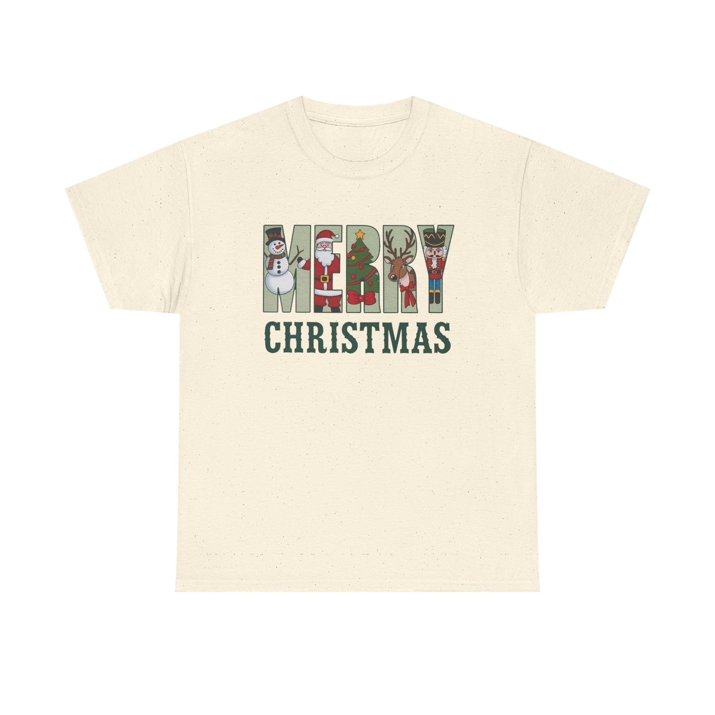 Merry Christmas Happy Holidays Graphic T Shirt NEW Unisex Heavy Cotton Tee