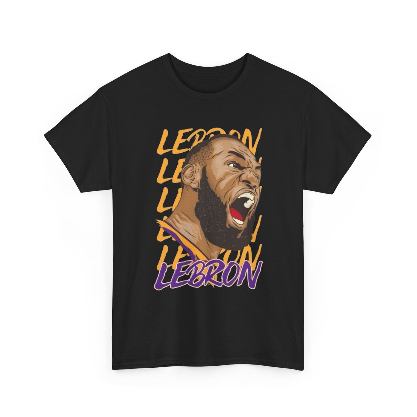 Lebron Retro Basketball Graphic T Shirt NEW Adult Regular Heavy Cotton Tee