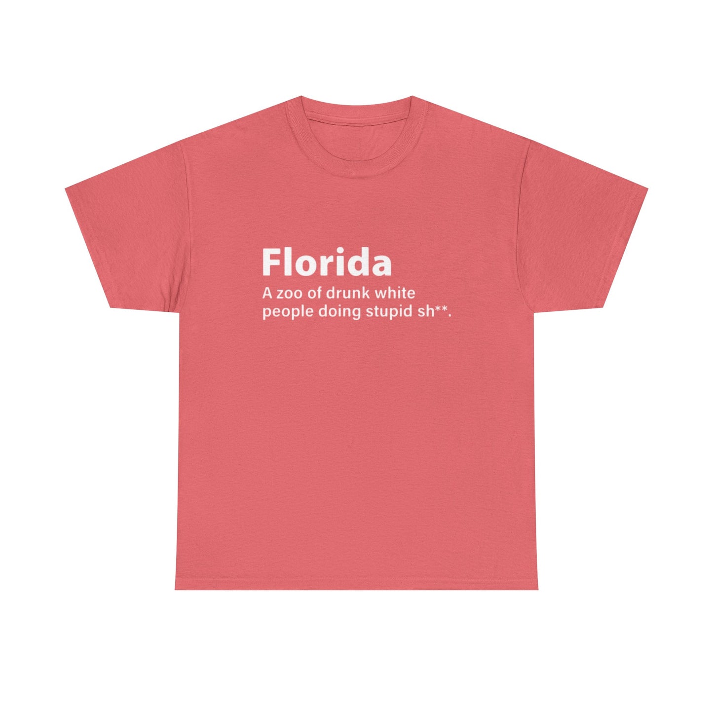 Florida Funny True Graphic T Shirt Jokes Comedy Gift Tampa Unisex Heavy Cotton