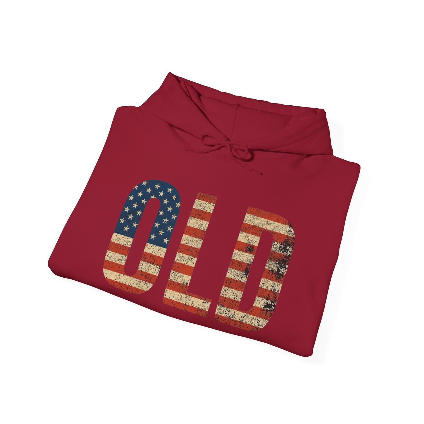OLD American Flag Retro Graphic Hoodie Men's Heavy Blend™ Hooded Sweatshirt