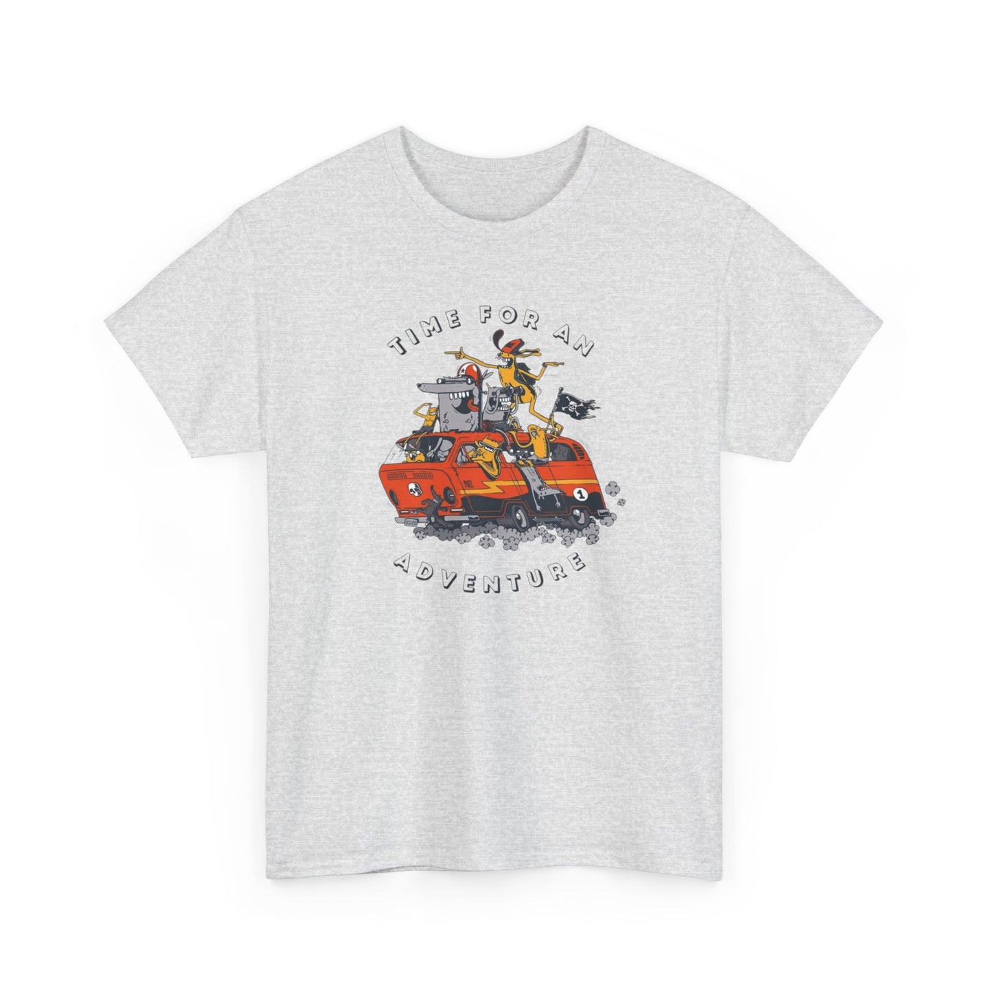Time For An Adventure Graphic T-Shirt Unisex Heavy Cotton Tee