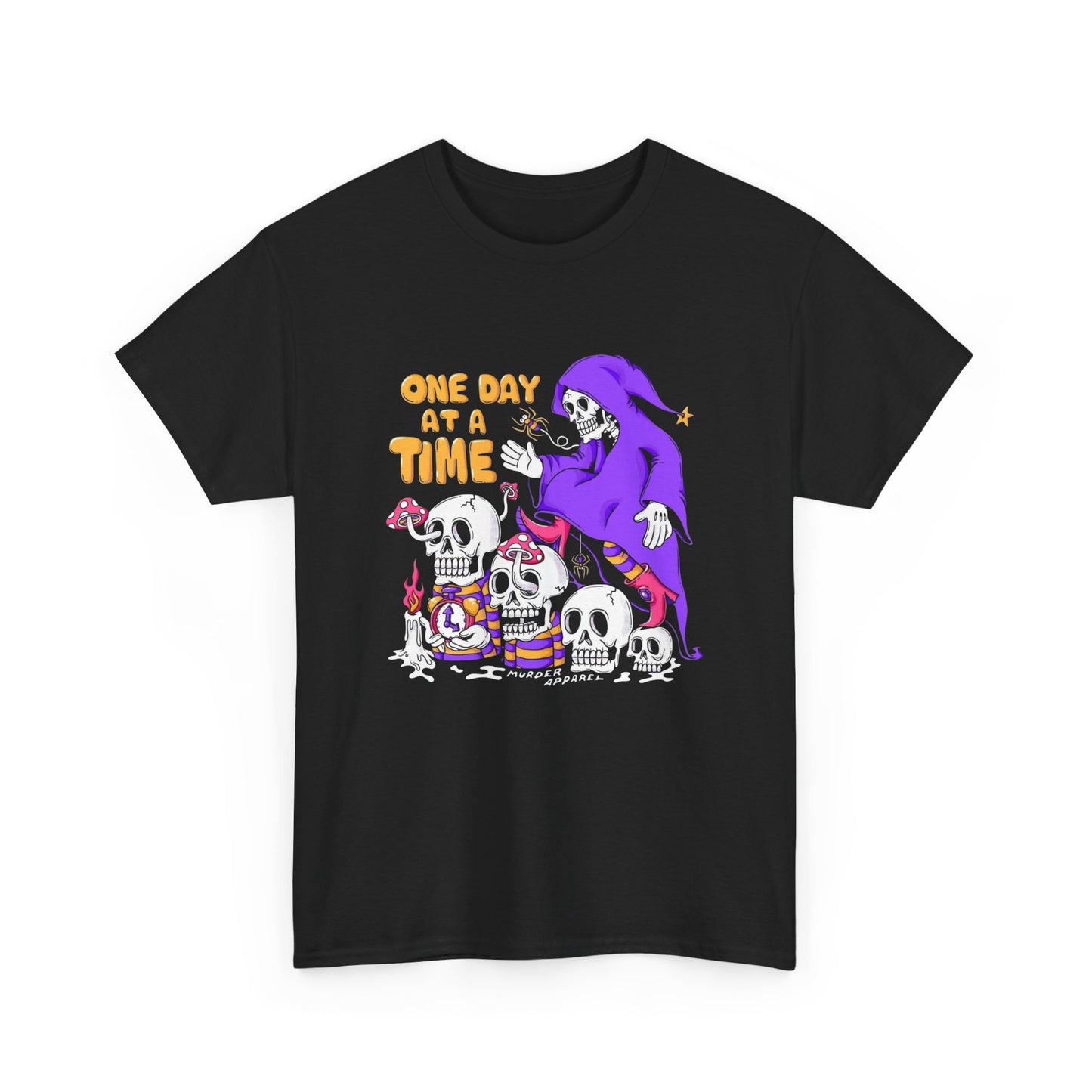 One Day At A Time Funny Graphic T Shirt NEW Unisex Heavy Cotton Tee