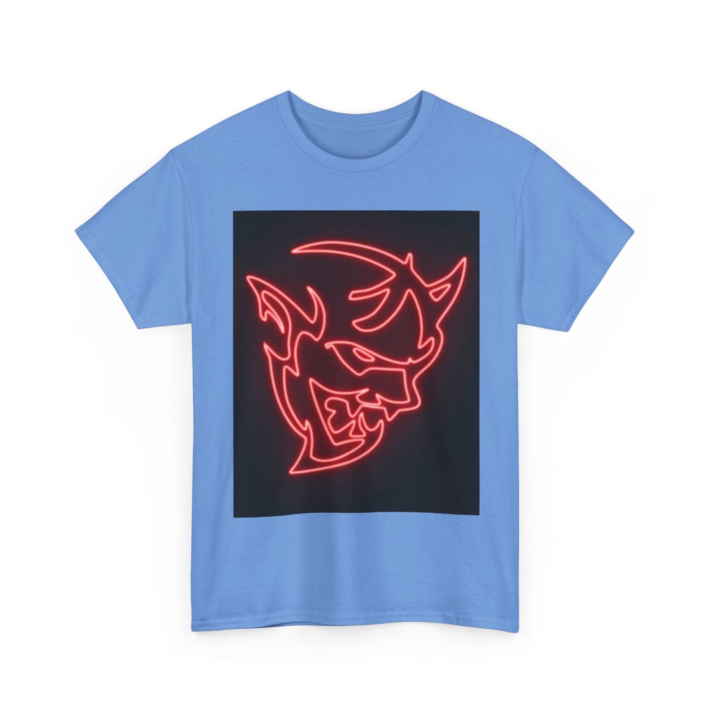 Dodge Demon Tshirt Hellcat Charger Logo Challenger Mopar Unisex Heavy Cotton Tee