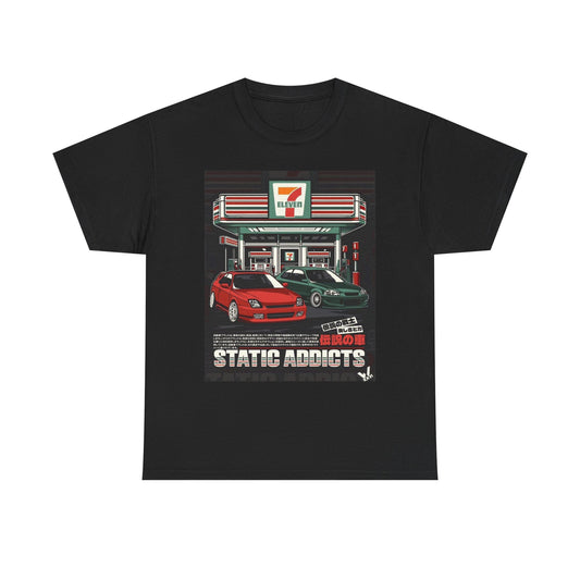JDM Car Meet Tuners Graphic T Shirt Unisex Heavy Cotton Tee Gift Vintage