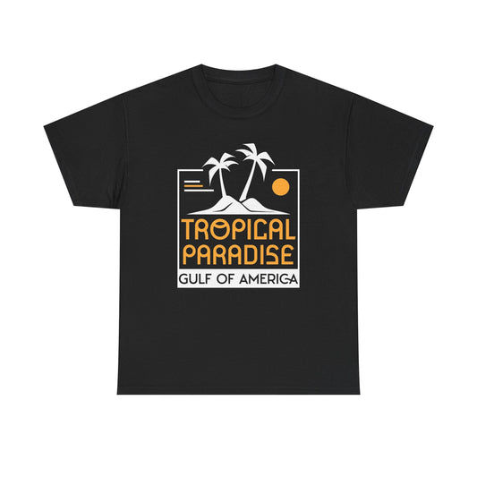 Tropical Paradise Graphic T Shirt NEW Adult Unisex Heavy Cotton Tee