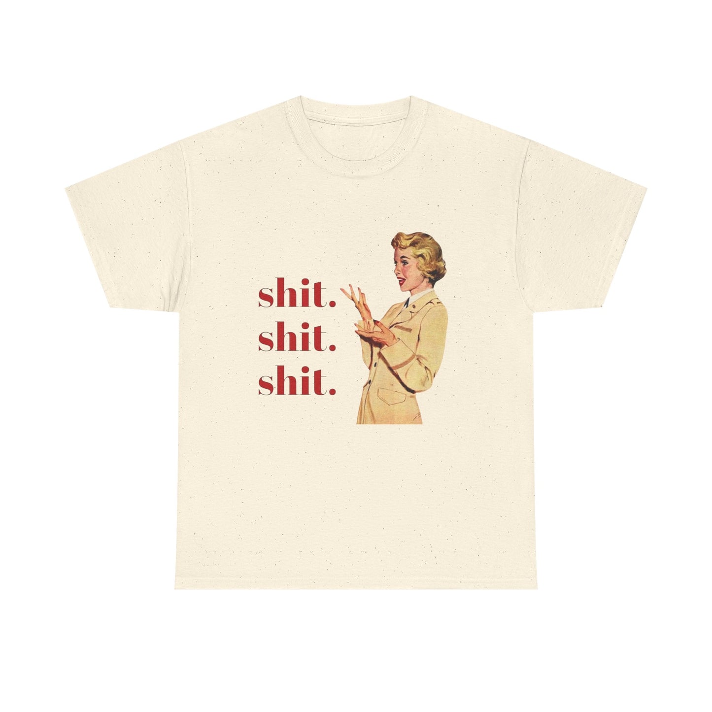 Funny Pinup Model Graphic T Shirt Unisex Heavy Cotton Tee