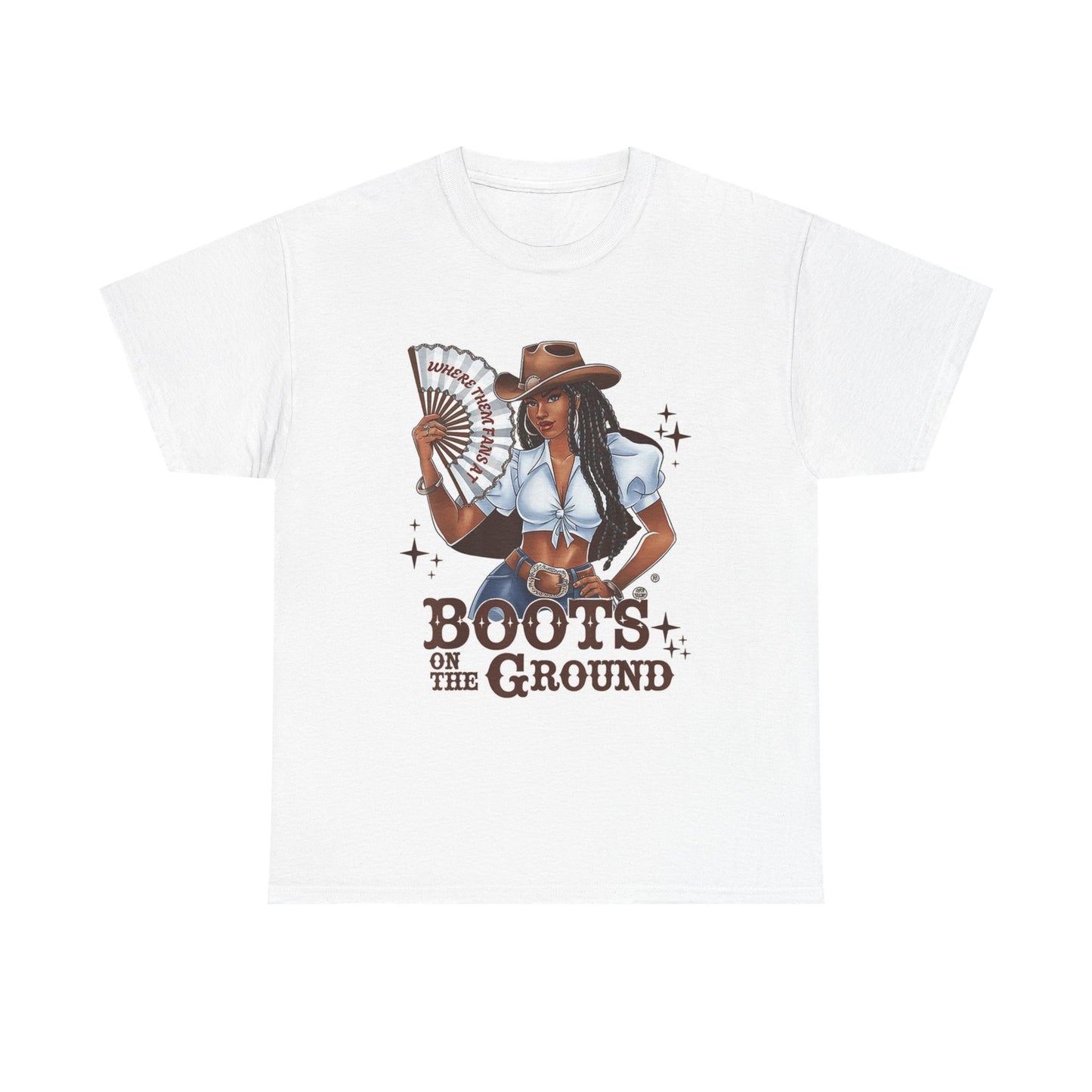 Boots On The Ground Graphic T Shirt Womens Vintage Retro Cotton Tee