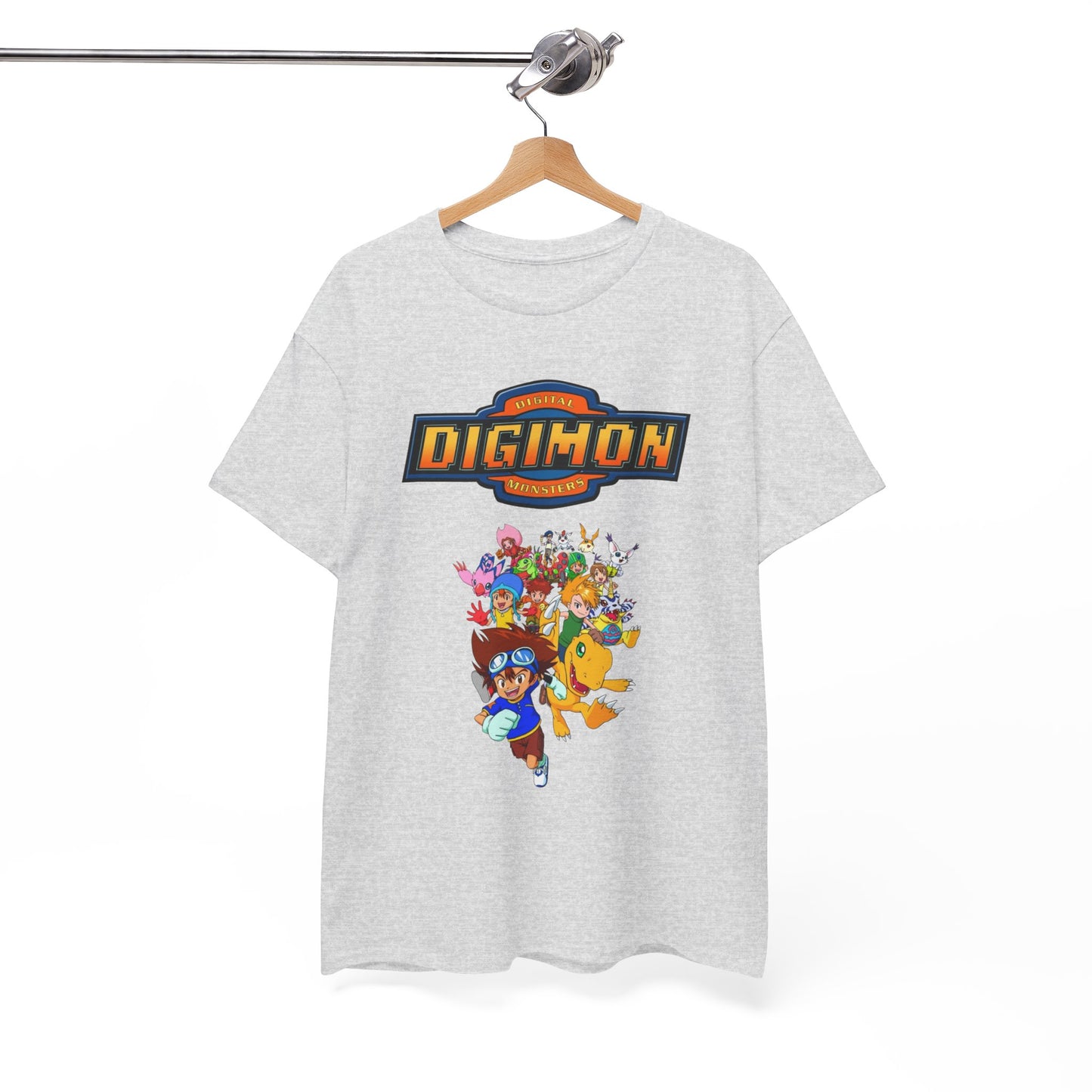 Digimon Retro 90's Kids Vintage Graphic T Shirt Unisex Heavy Cotton Tee