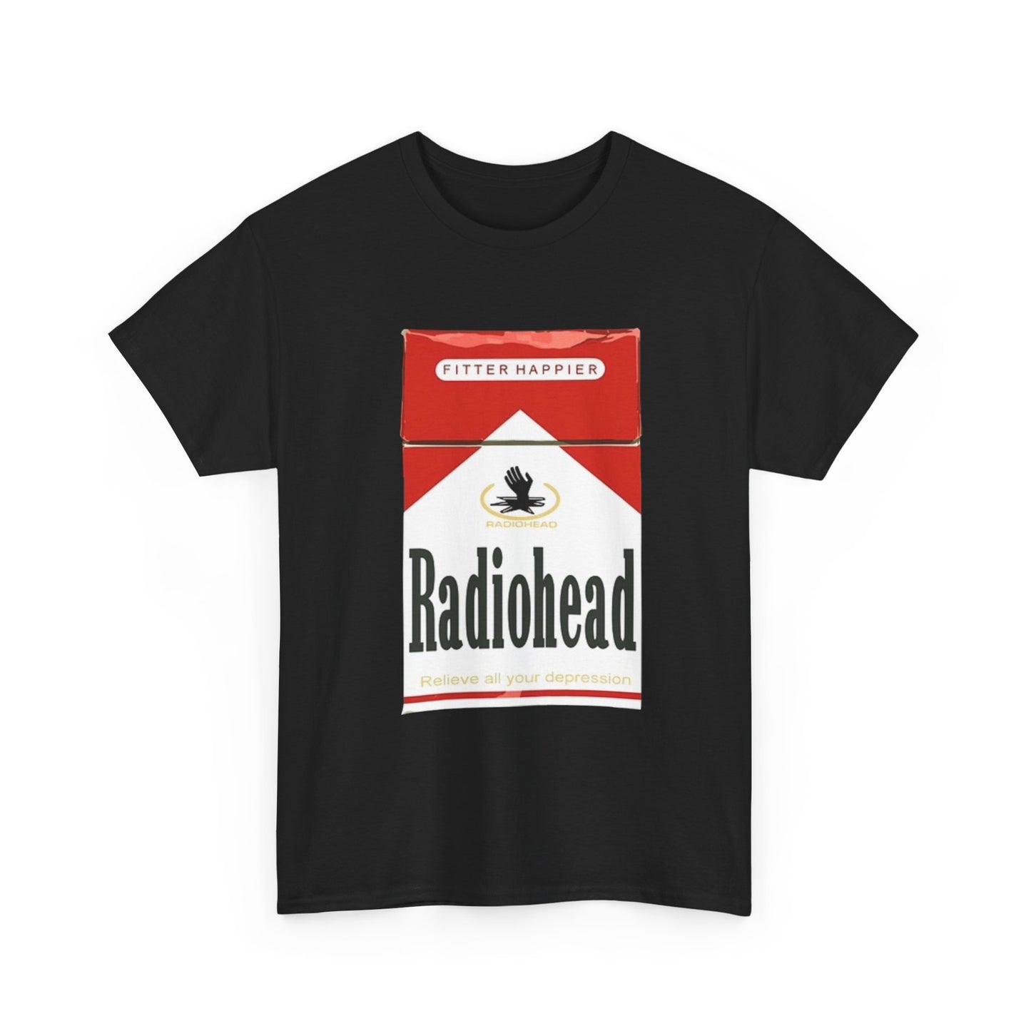Radiohead Graphic T Shirt Vintage Cigarette Merch Unisex Heavy Cotton Tee