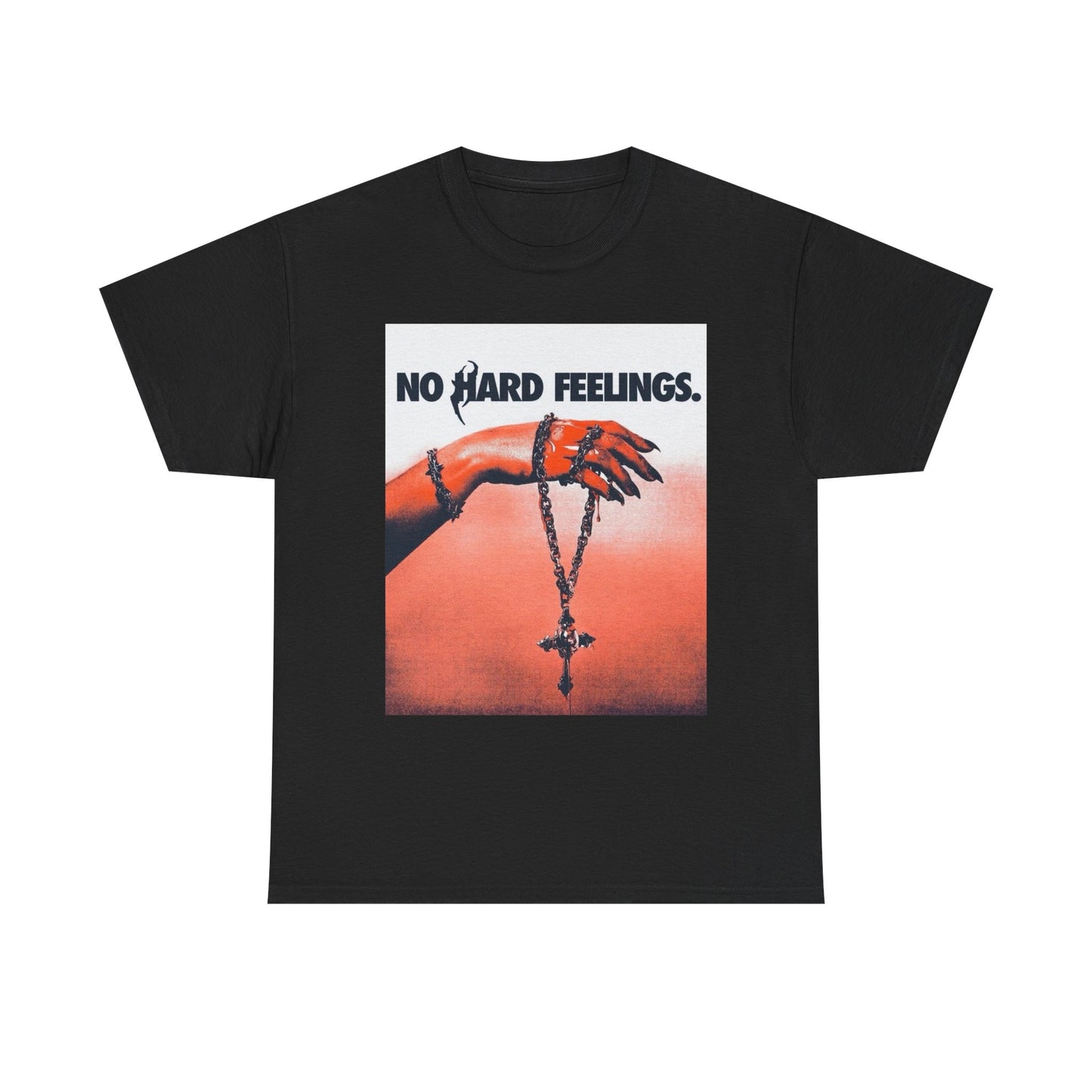 No Hard Feelings Graphic T Shirt NEW Unisex Heavy Cotton Tee