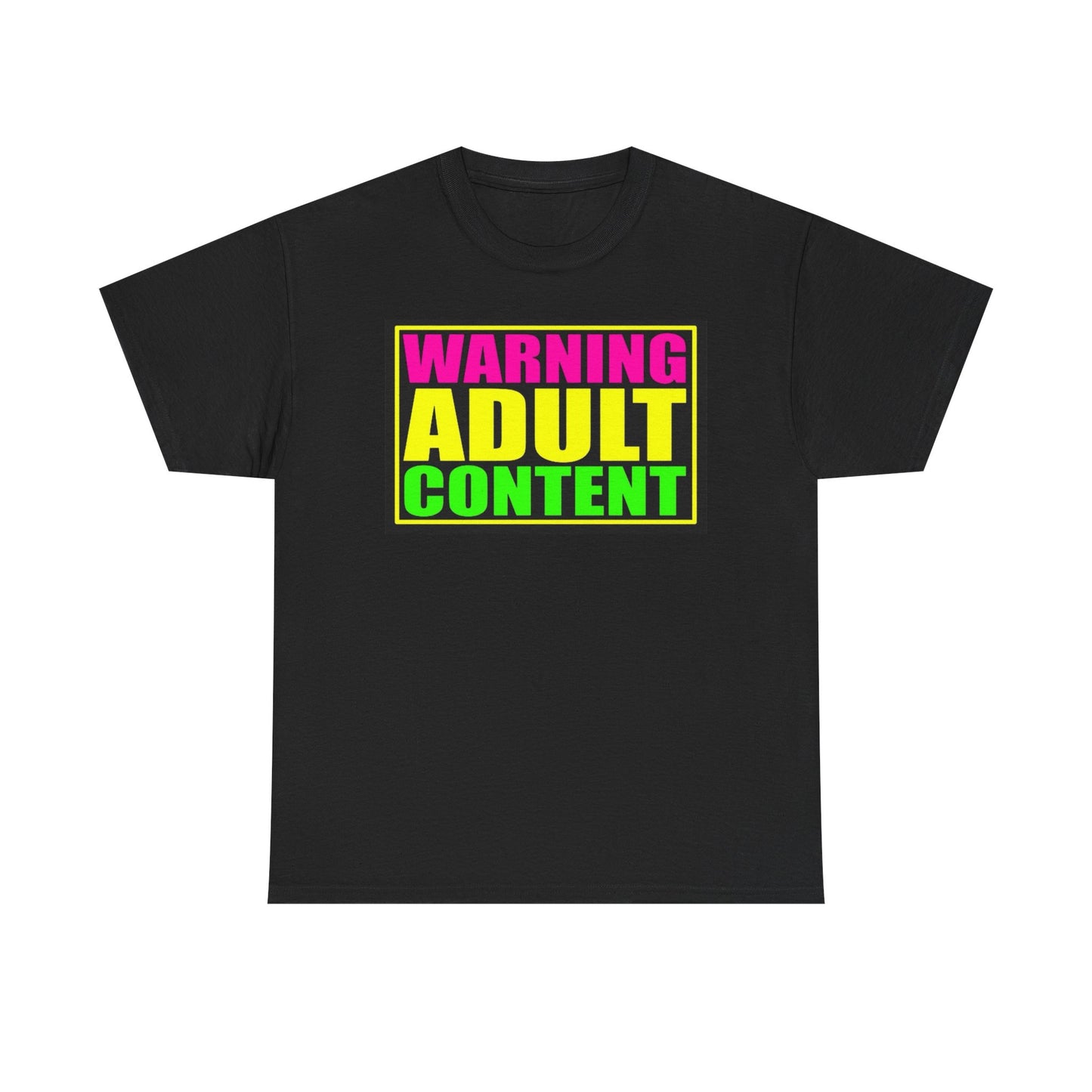 Warning Adult Content Funny Graphic T Shirt S-5XL Unisex Cotton