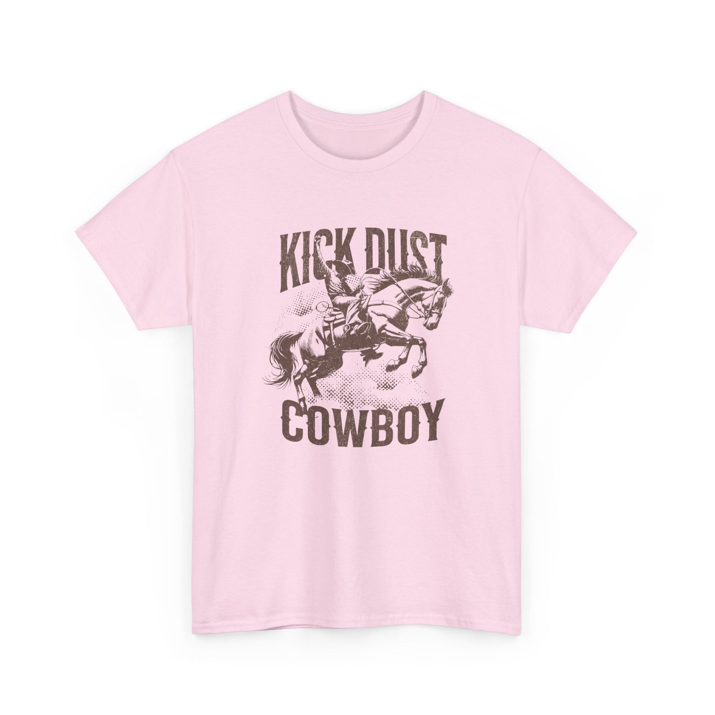 Kick Dust Cowboy Graphic T Shirt Womens Heavy Cotton Tee