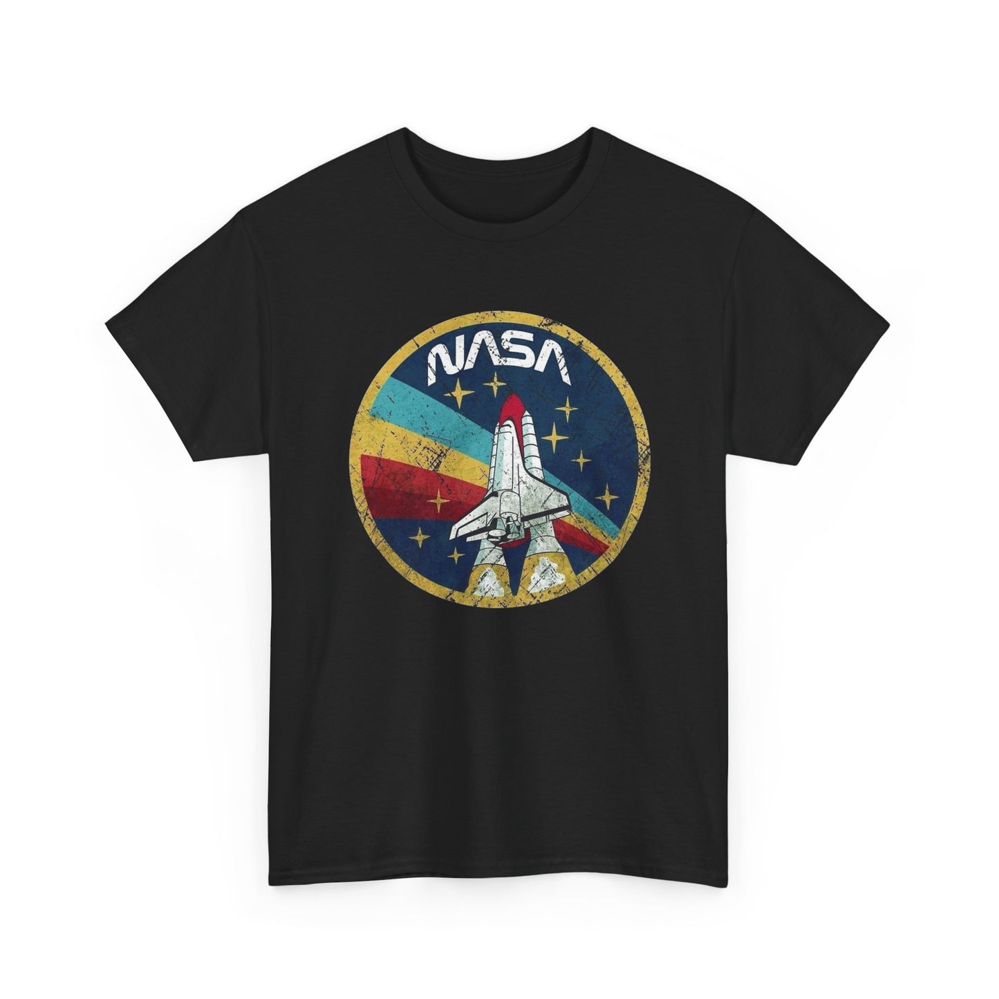NASA Space Astronaut Vintage Graphic T Shirt Men's Heavy Cotton Tee