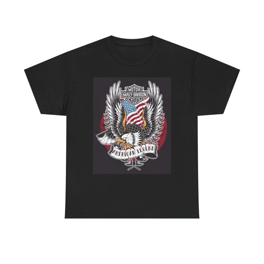 Harley Davidson Graphic T Shirt Vintage Motorcycles Unisex Heavy Cotton Tee