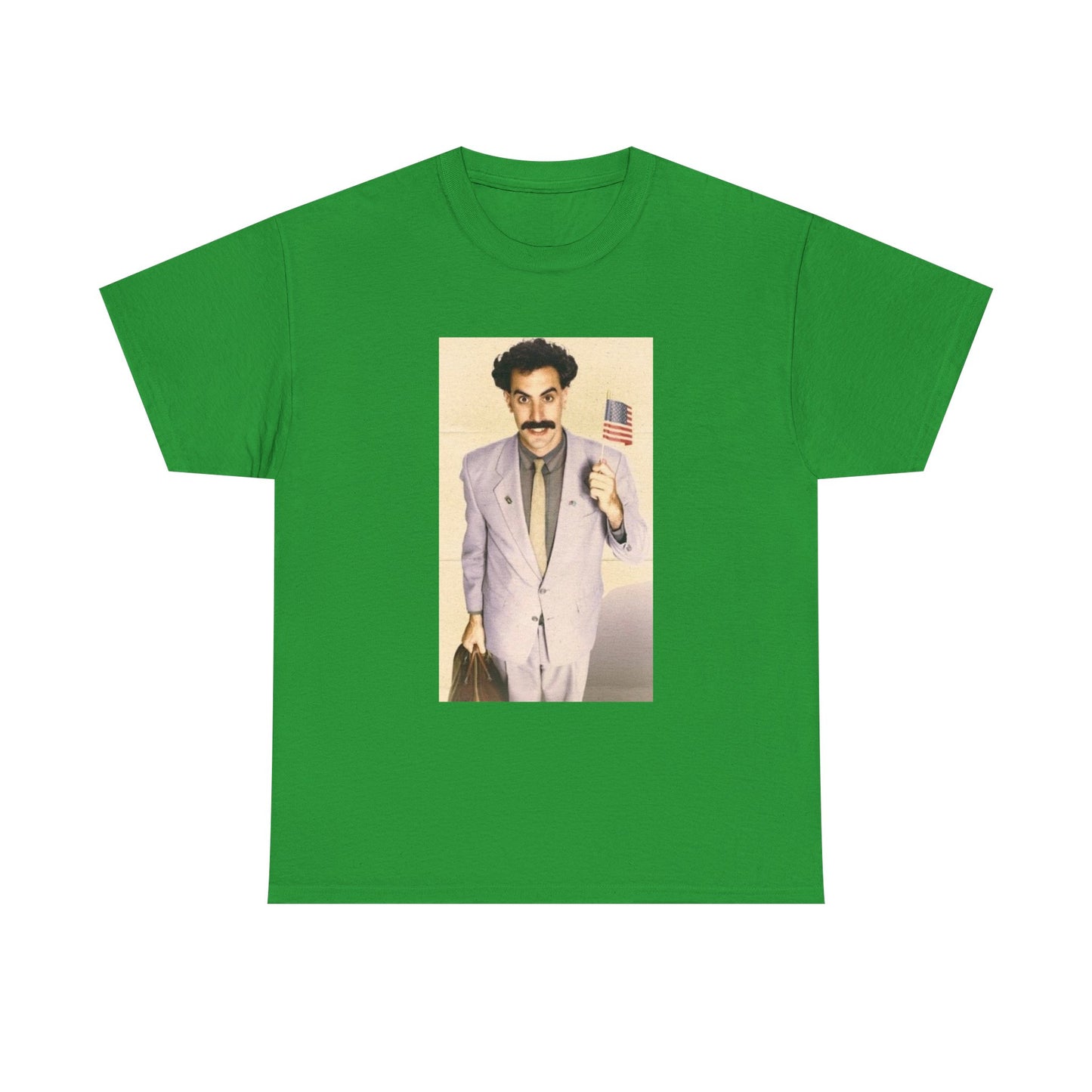 Borat Comes to America Tshirt Funny Comedy Movie Unisex Heavy Cotton Tee