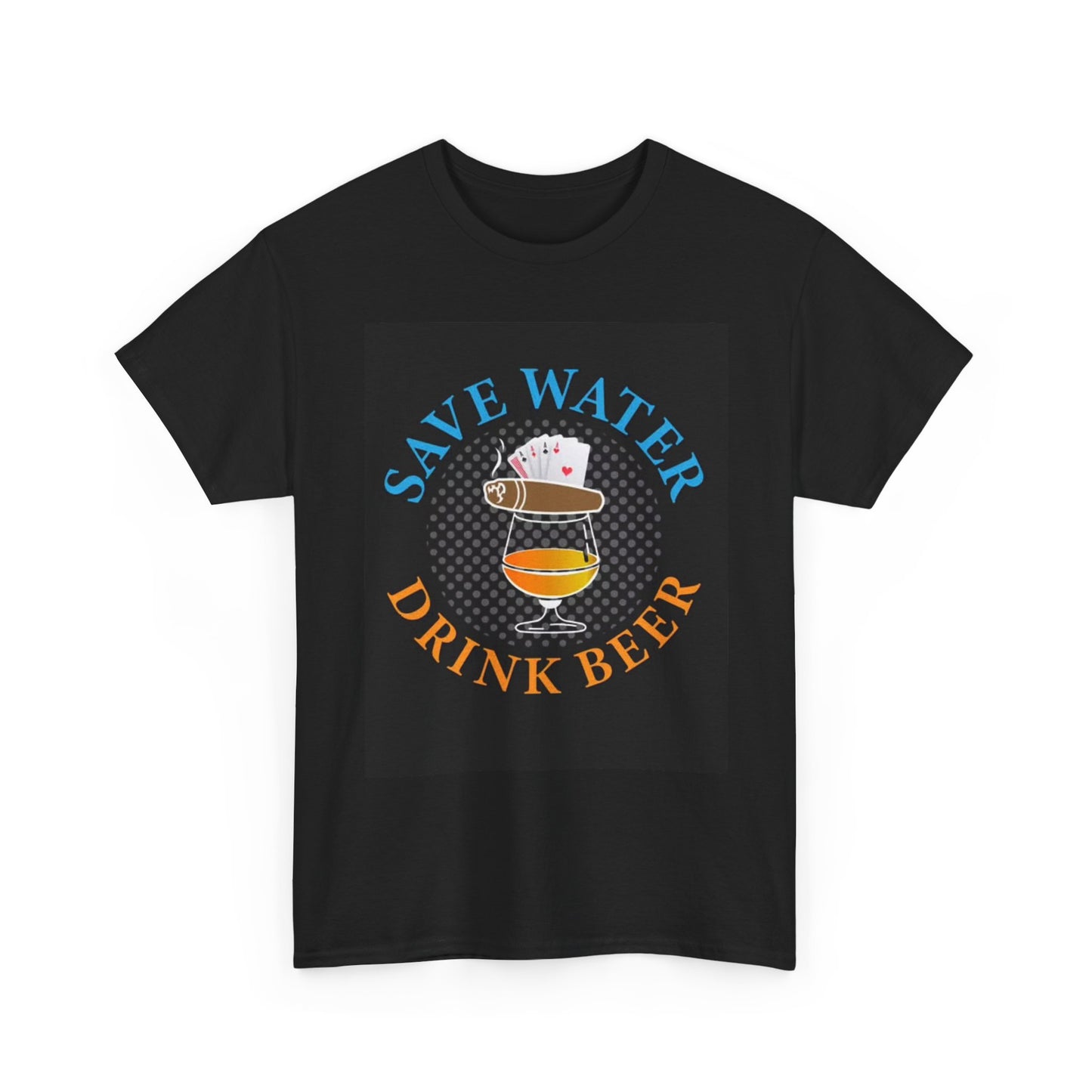Save Water Drink Beer Tshirt Funny Country Dad Gift Unisex Heavy Cotton Tee