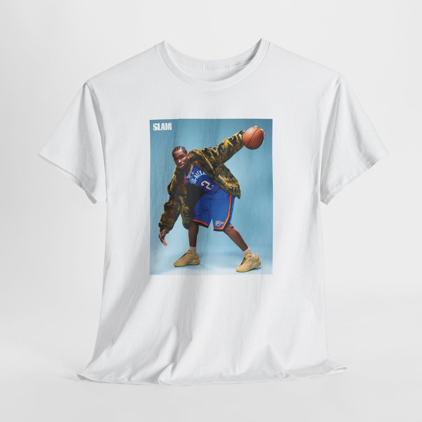 Shai Gilgeous Alexander Graphic T Shirt OKC Basketball Retro Heavy Cotton