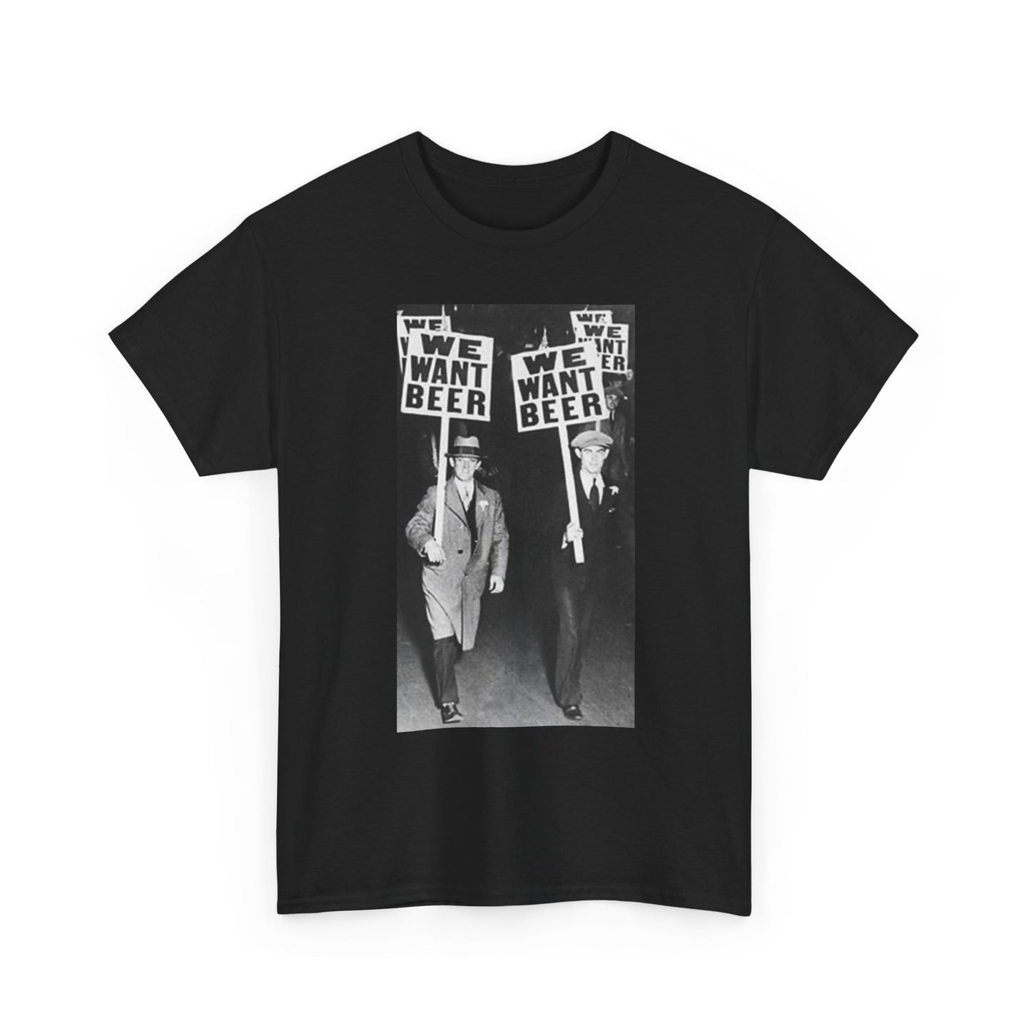 We Want Beer Vintage T Shirt Unisex Heavy Cotton Tee Gift