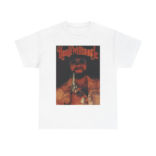 Hank williams jr T-shirt vintage country wallen retro Unisex Heavy Cotton Tee