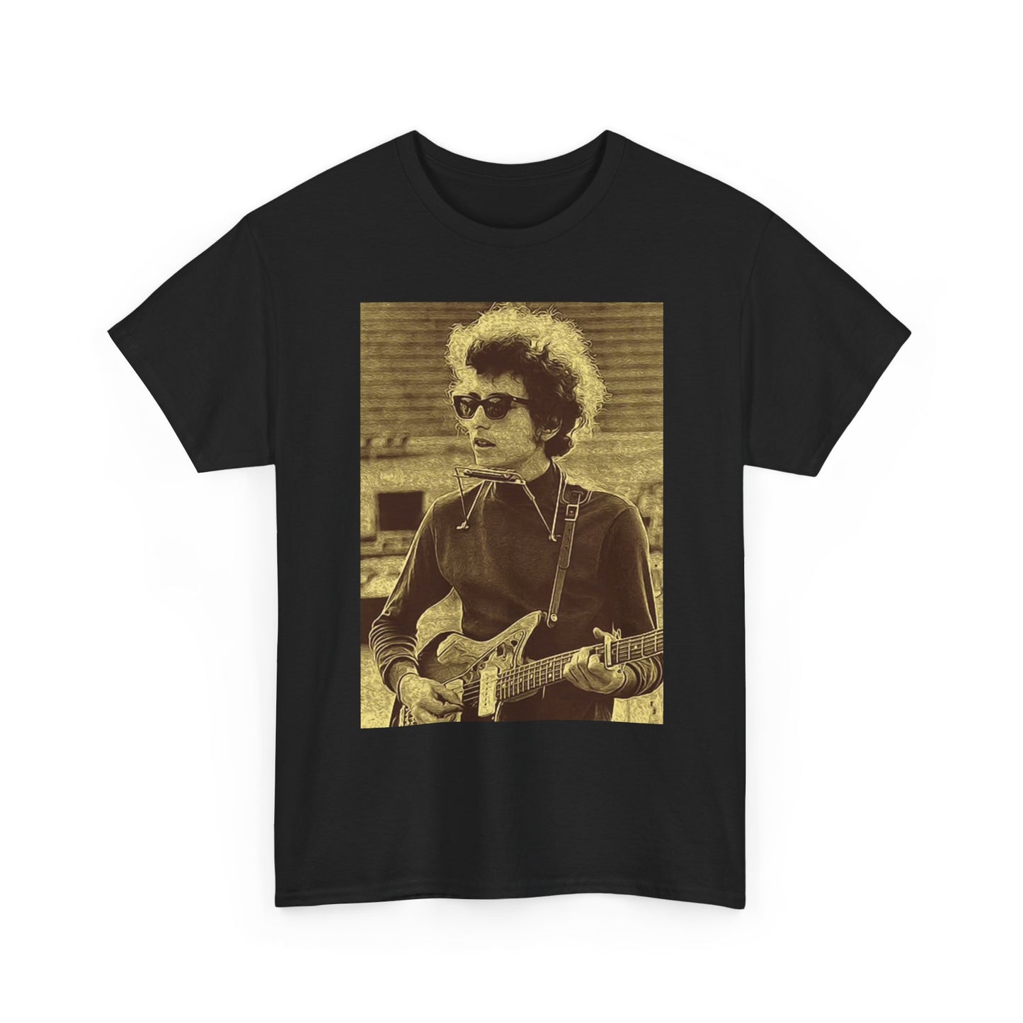 Bob Dylan Graphic T Shirt Retro Rock Album Photo Unisex Heavy Cotton Tee