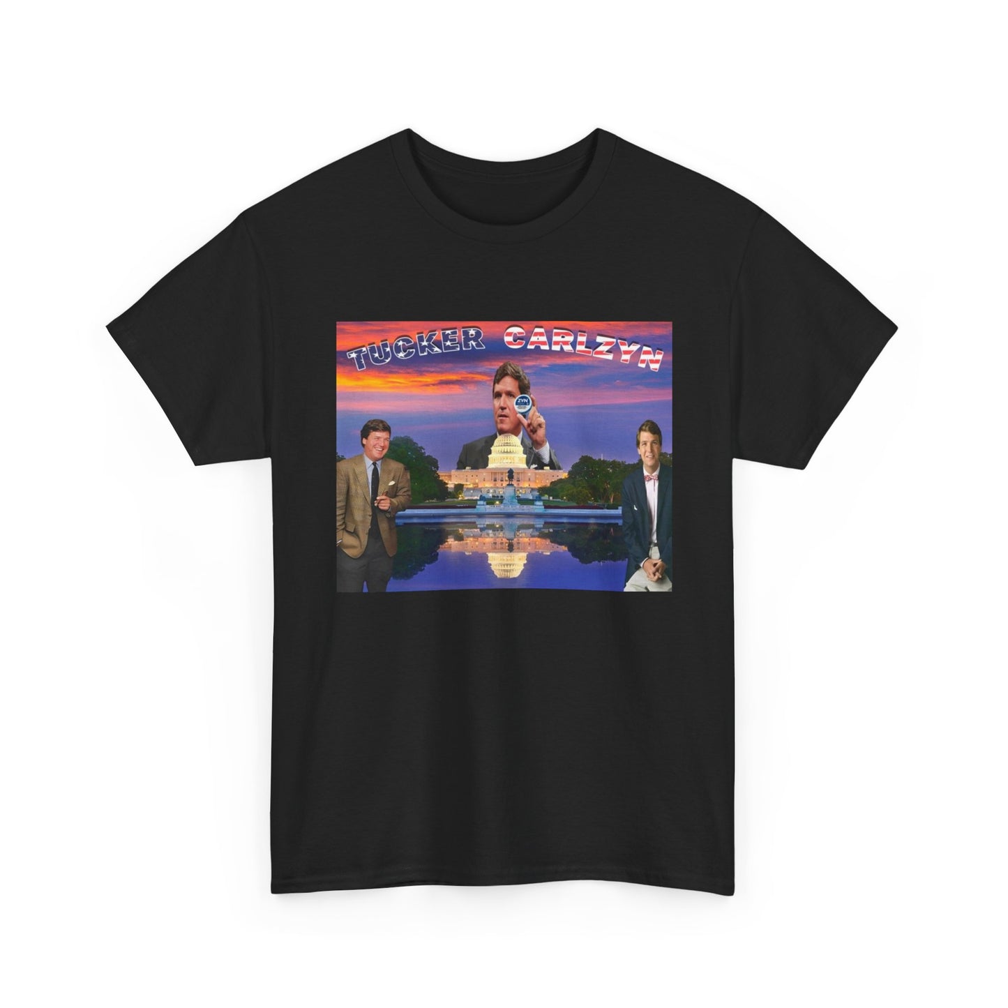 Tucker Carlson Tshirt Funny Trump gillis Nelk Unisex Heavy Comfy Tee retro