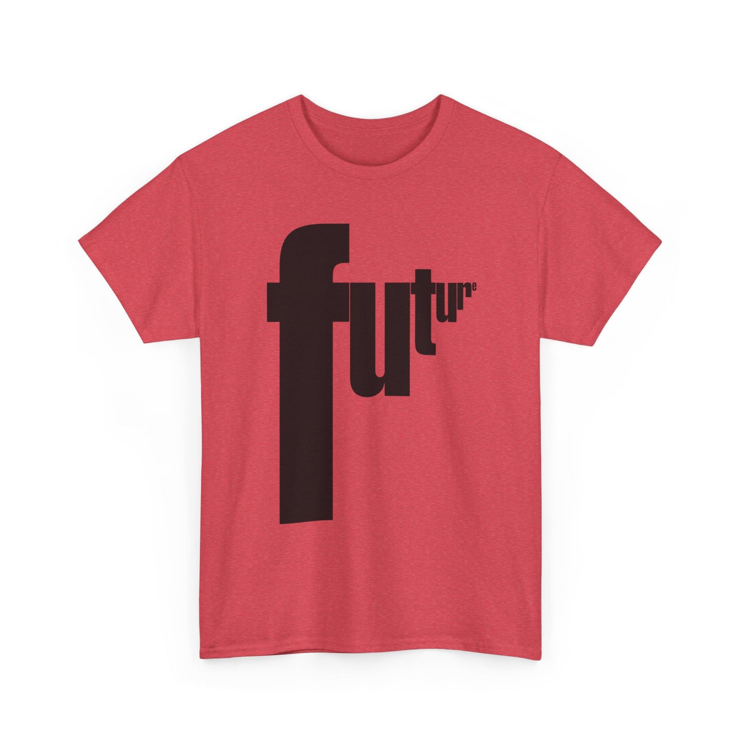 Future Retro Lettering Graphic T Shirt Unisex Heavy Cotton Tee