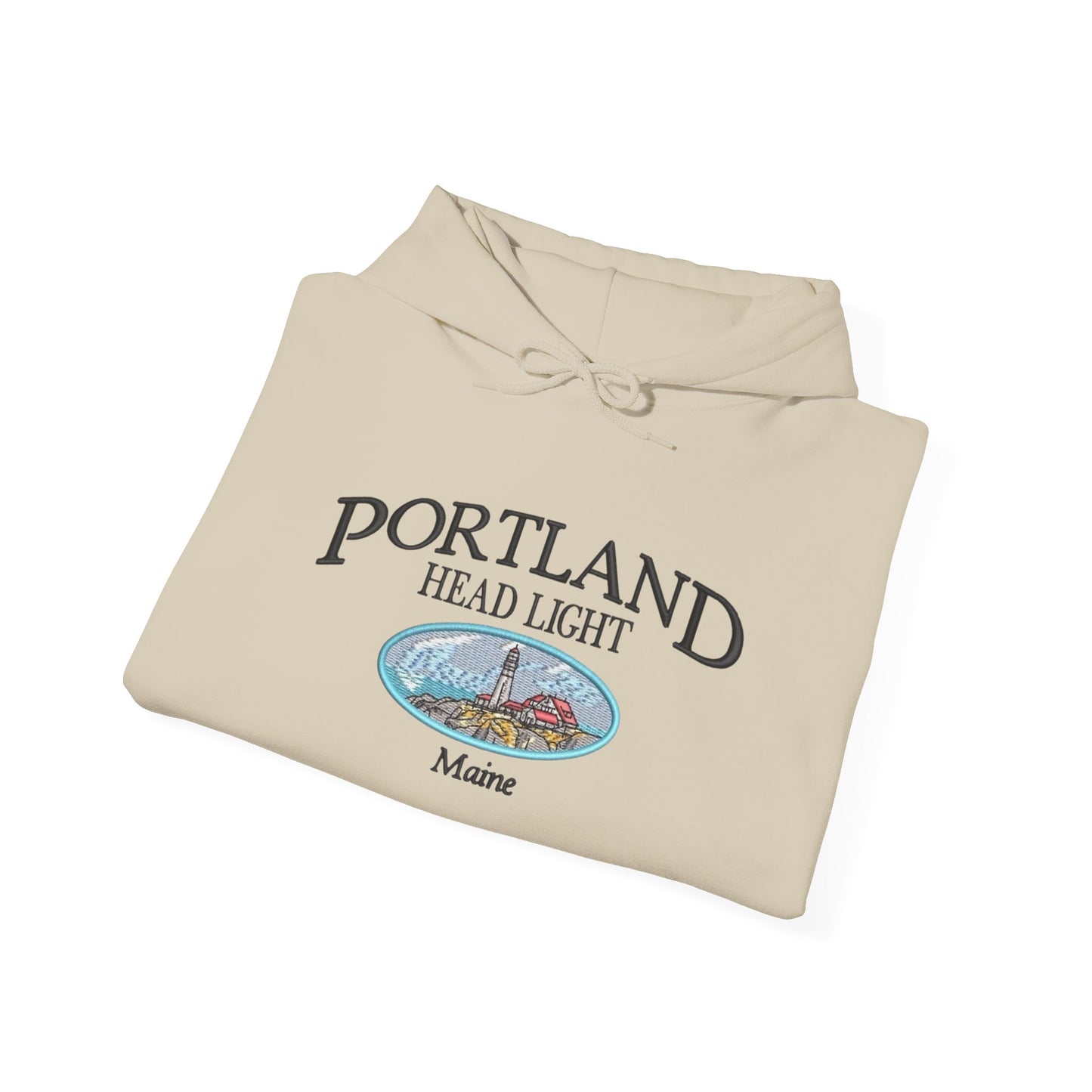 Portland Maine Graphic Hoodie Heavy Blend Sweatshirt NEW