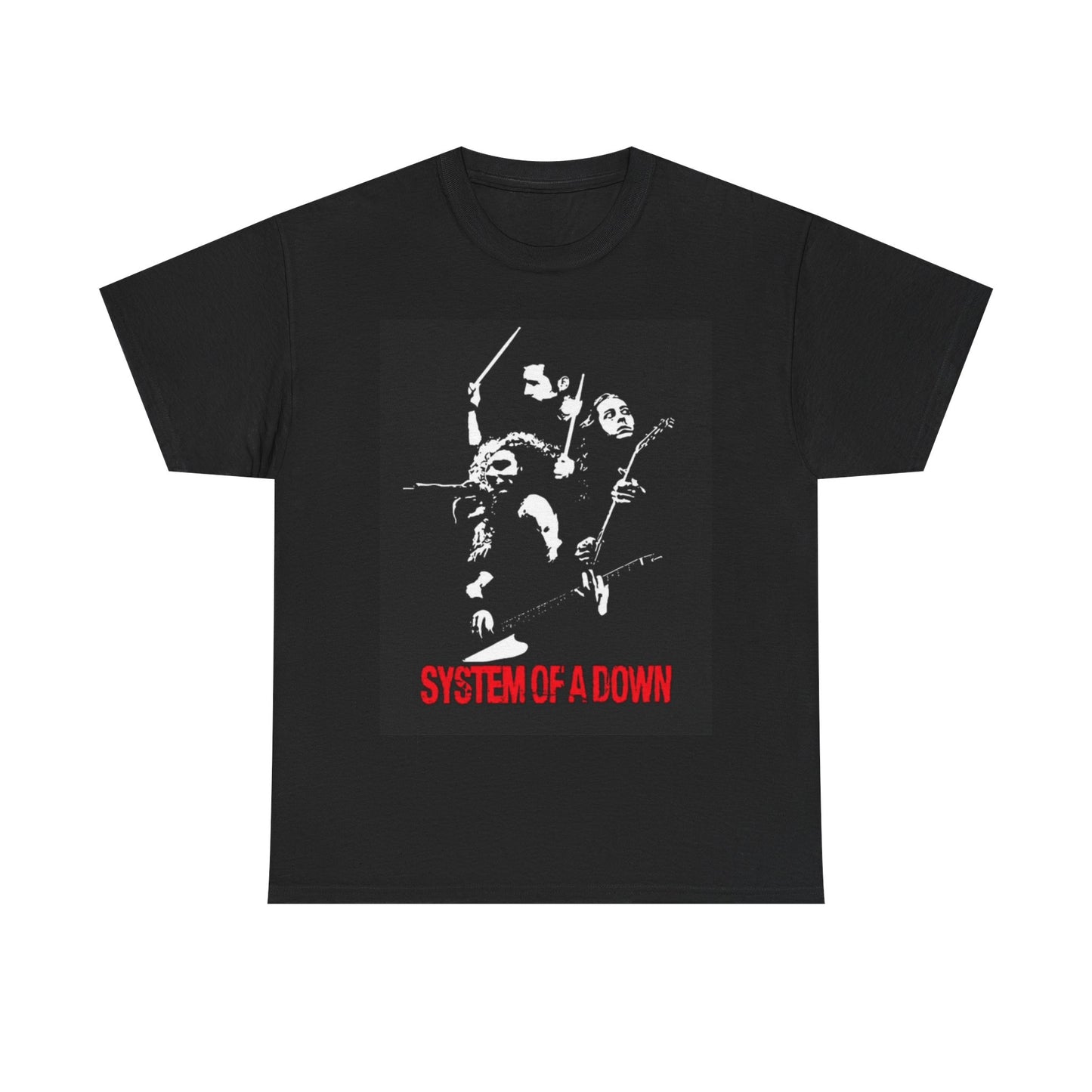 System Of a Down Tshirt Vintage Rock Band concert Unisex Heavy Cotton Tee