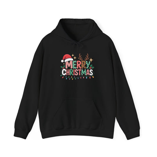 Merry Christmas Graphic Hoodie Unisex Heavy Blend™ Hooded Sweatshirt