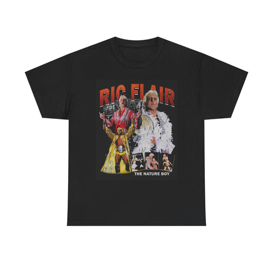 Ric Flair Wrestling Graphic T Shirt Vintage Heavy Cotton Tee Nature Boy