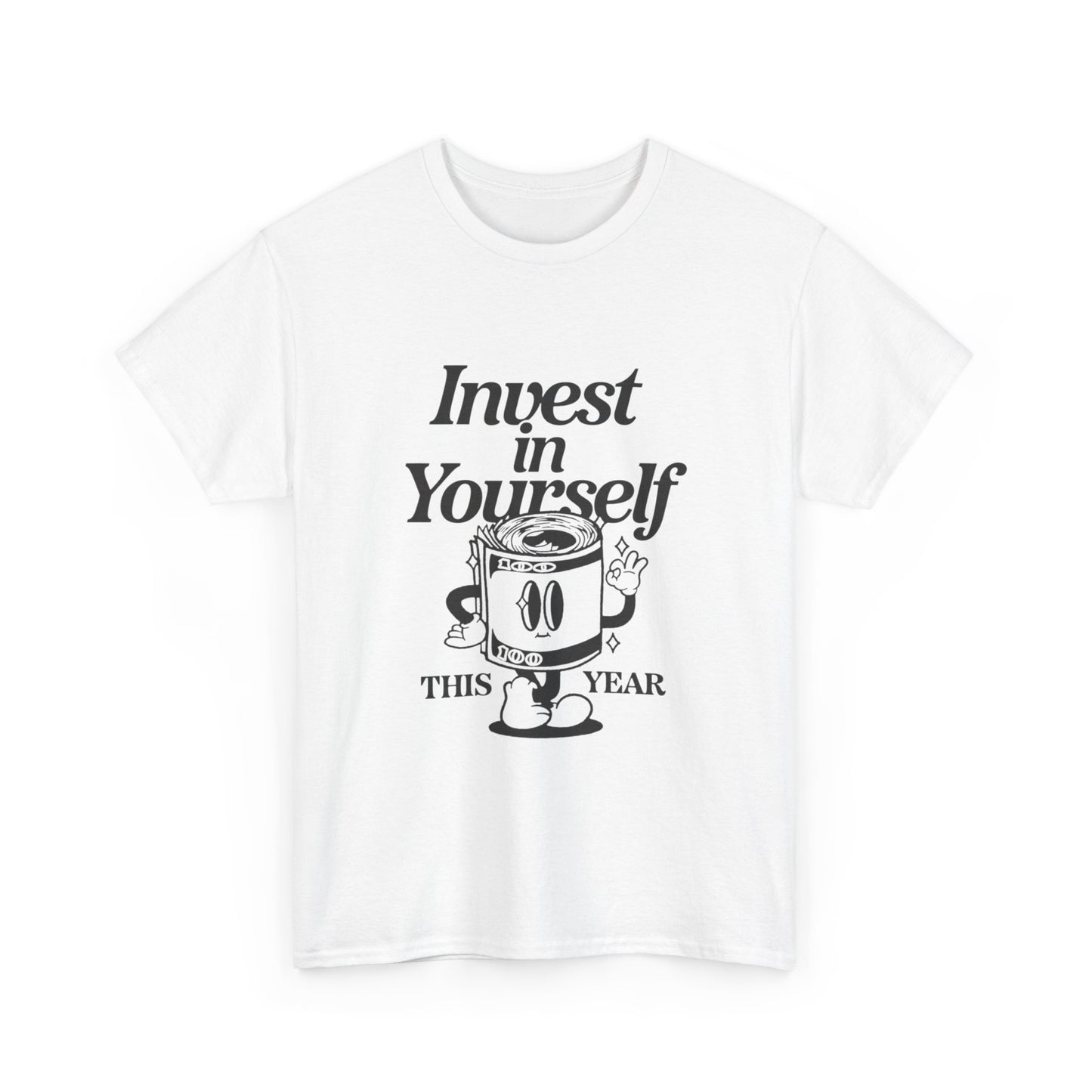 Invest In Yourself Graphic T Shirt Unisex Heavy Cotton Tee Gift