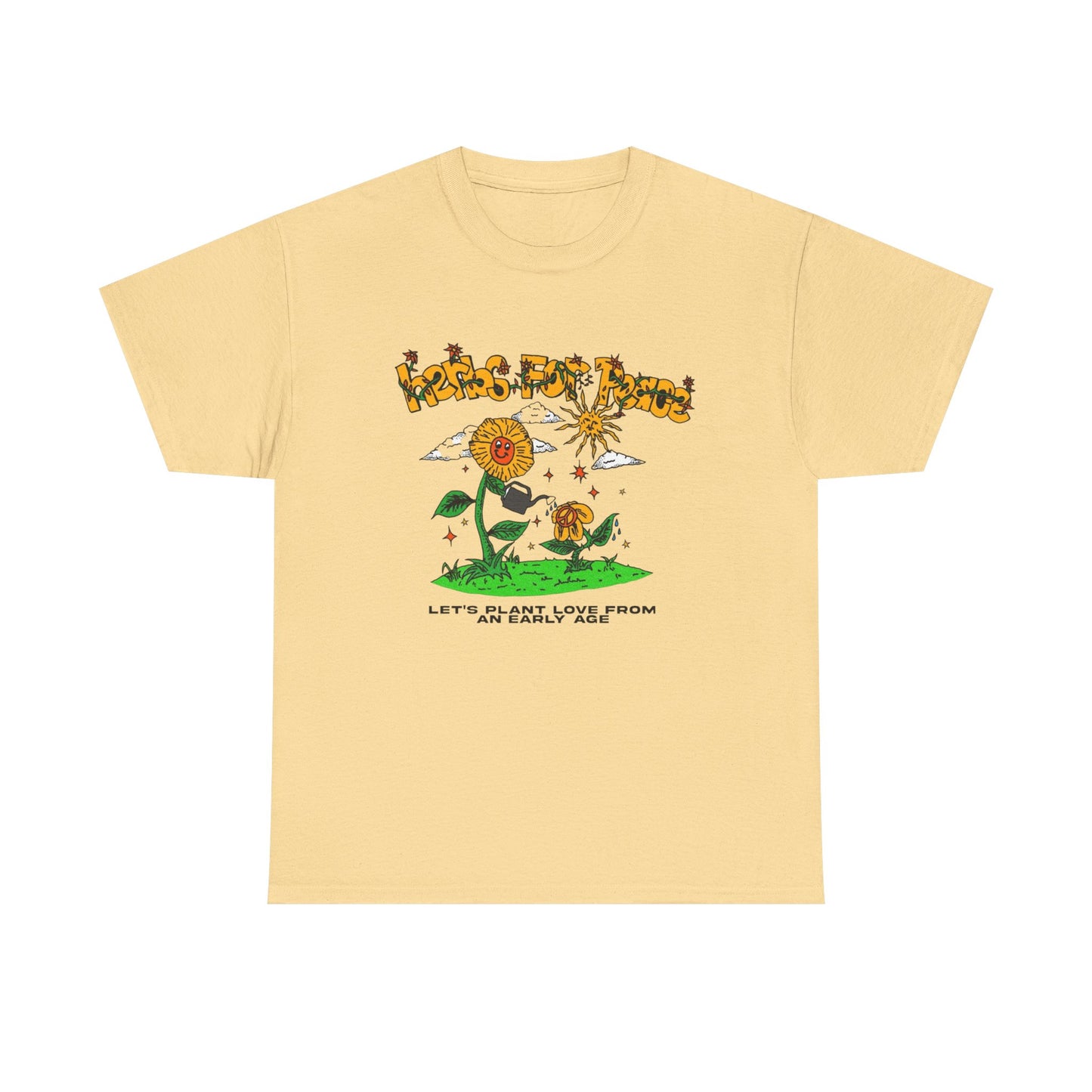 Herbs For Peace Graphic T Shirt NEW Adult Unisex Heavy Cotton Tee