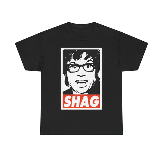 Austin powers Tshirt Mike myers Graphic Gold Vintage UK Unisex Heavy Cotton Tee